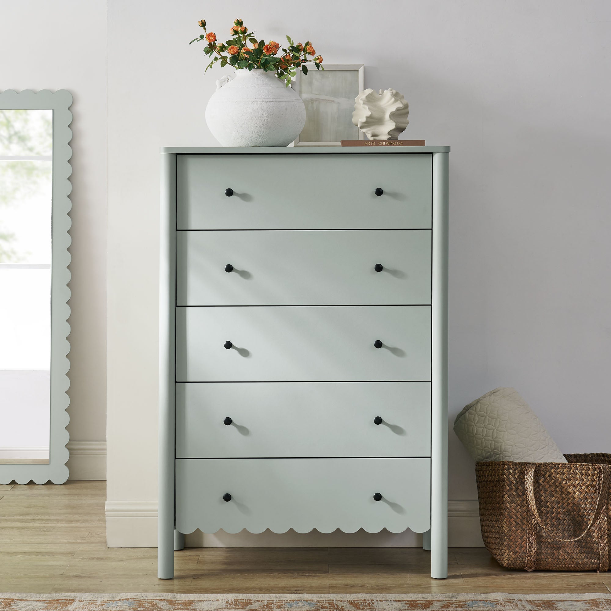 Emmeline Scalloped 5-Drawer Chest by Modway - Best Buy Furniture