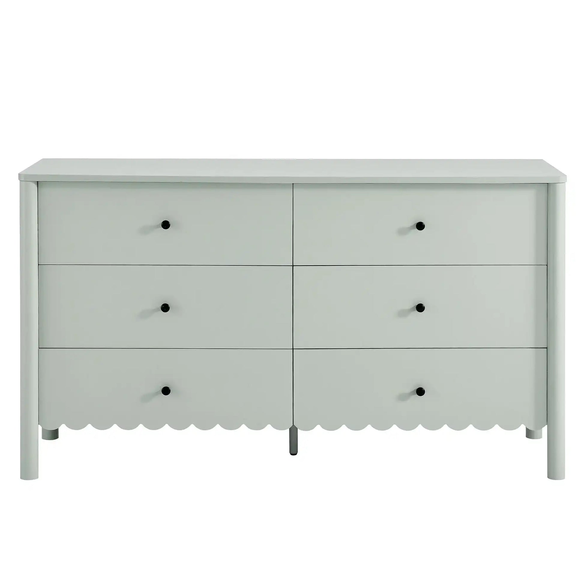 Emmeline Scalloped 6-Drawer Dresser - Best Buy Furniture