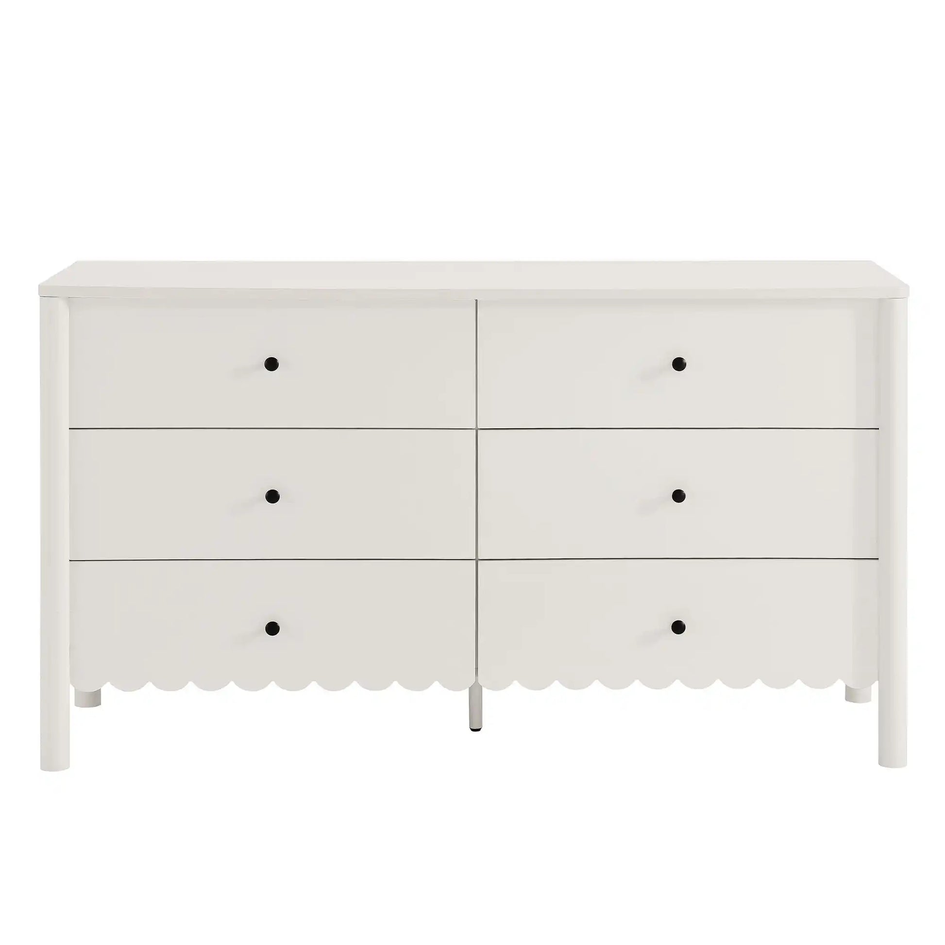 Emmeline Scalloped 6-Drawer Dresser - Best Buy Furniture