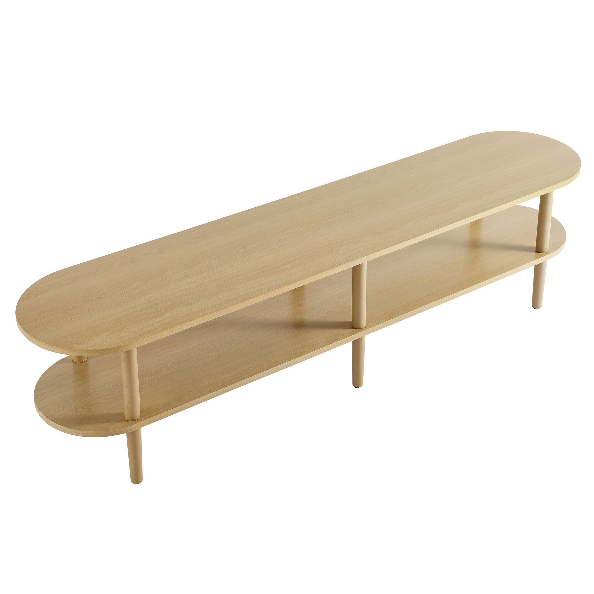 Torus Oval Wood TV Stand by Modway - Best Buy Furniture