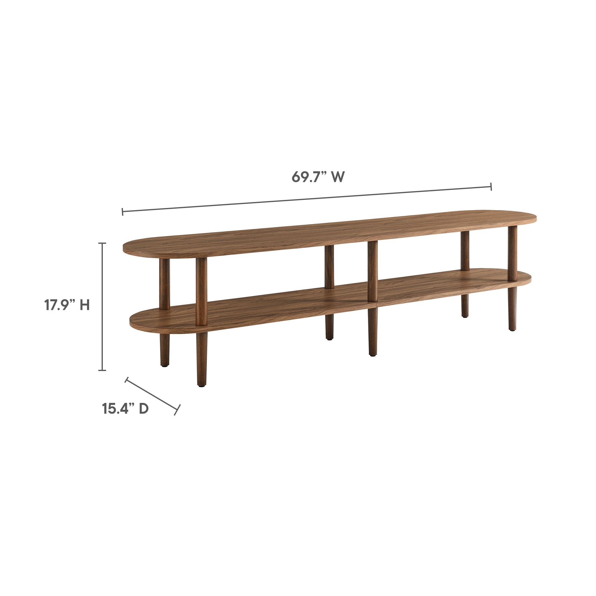 Torus Oval Wood TV Stand by Modway - Best Buy Furniture