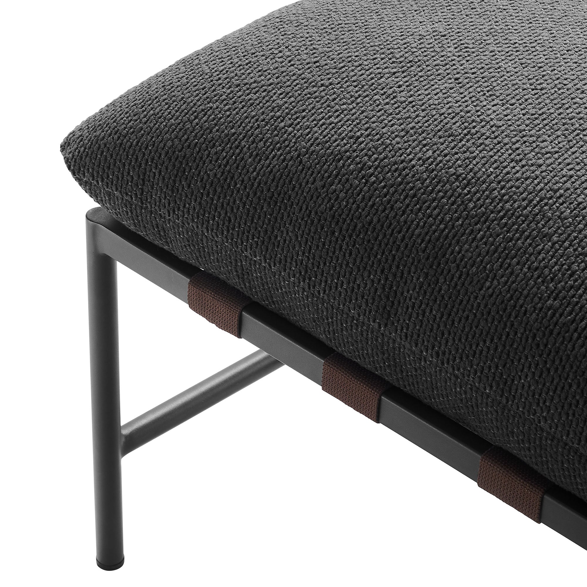 Raya Outdoor Patio Boucle Ottoman by Modway - Best Buy Furniture