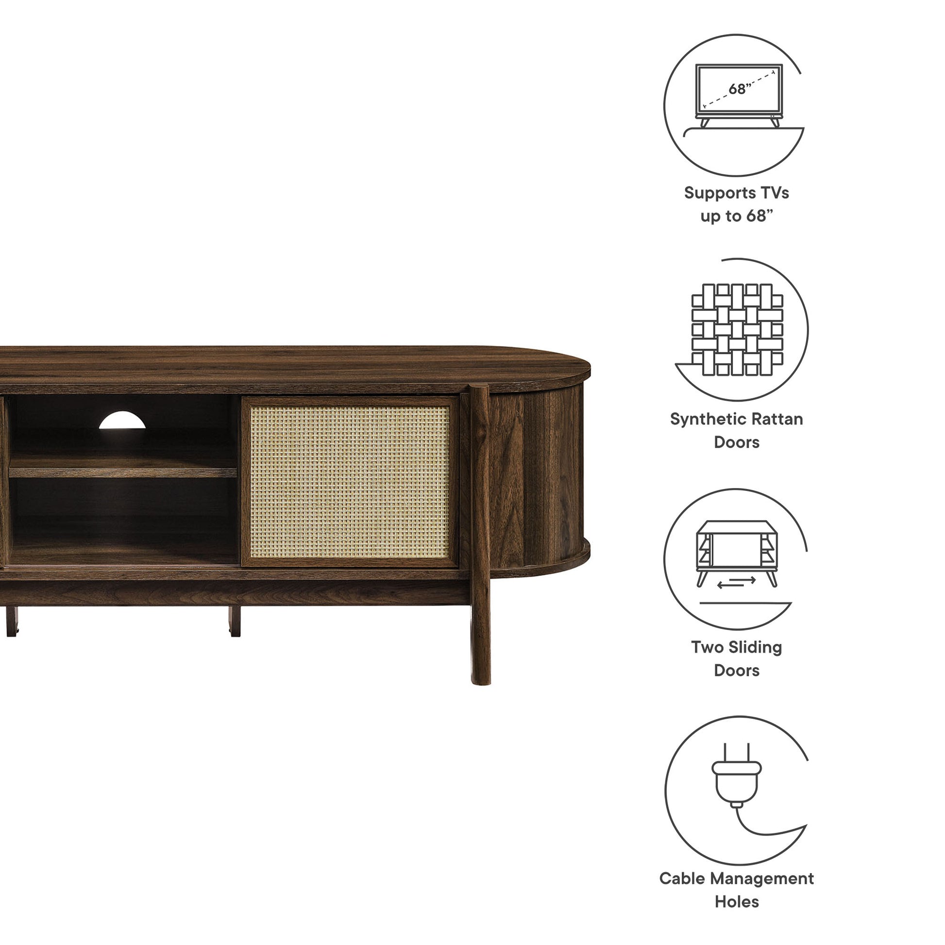 Reid 61" TV Stand by Modway - Best Buy Furniture