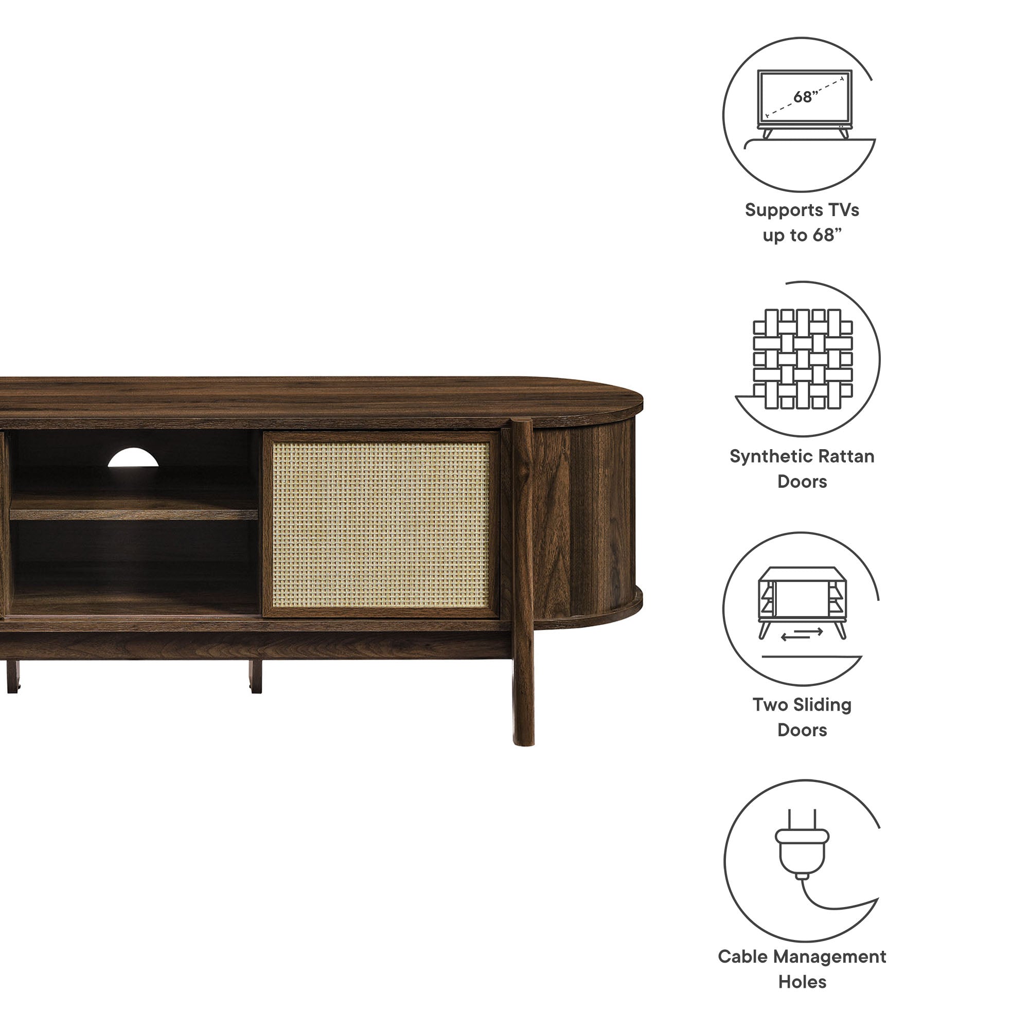 Reid 61" TV Stand by Modway - Best Buy Furniture