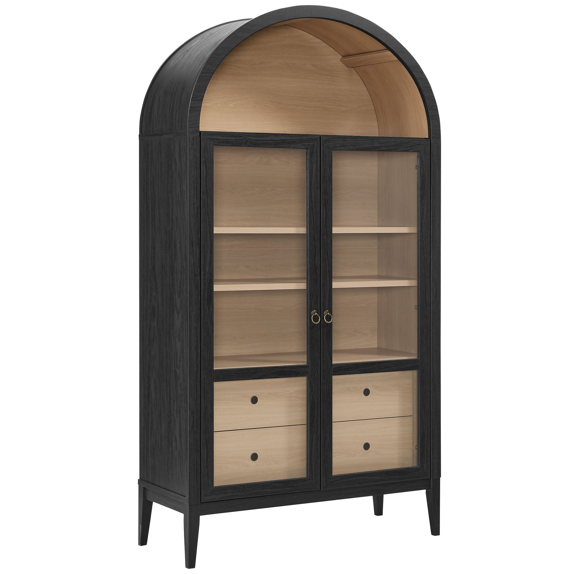 Nolan 74" Tall Wide Arched Storage Display Cabinet by Modway - Best Buy Furniture