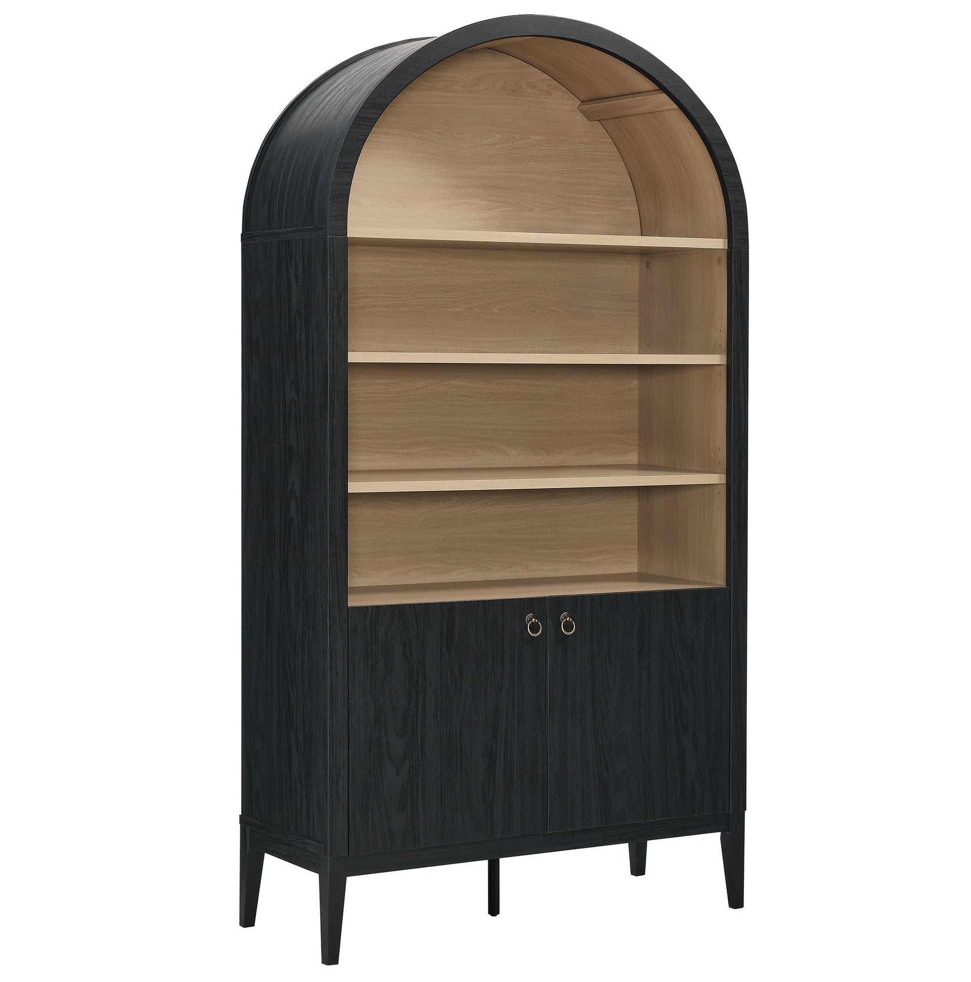Nolan 74" Tall Wide Arched Storage Display Cabinet Bookshelf by Modway - Best Buy Furniture