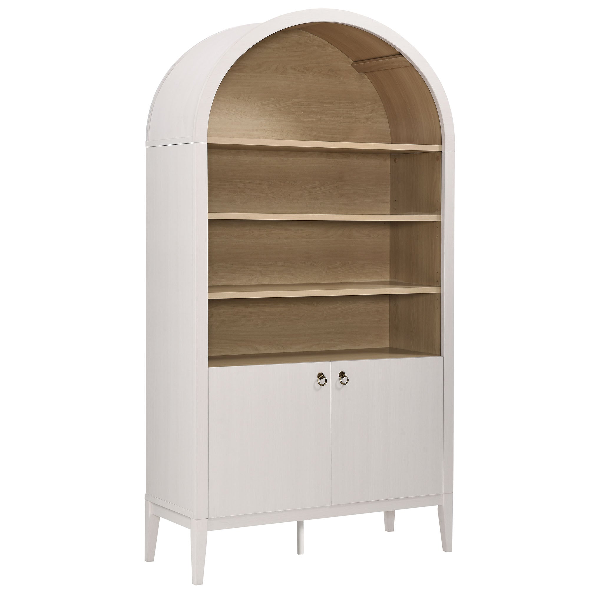 Nolan 74" Tall Wide Arched Storage Display Cabinet Bookshelf by Modway - Best Buy Furniture