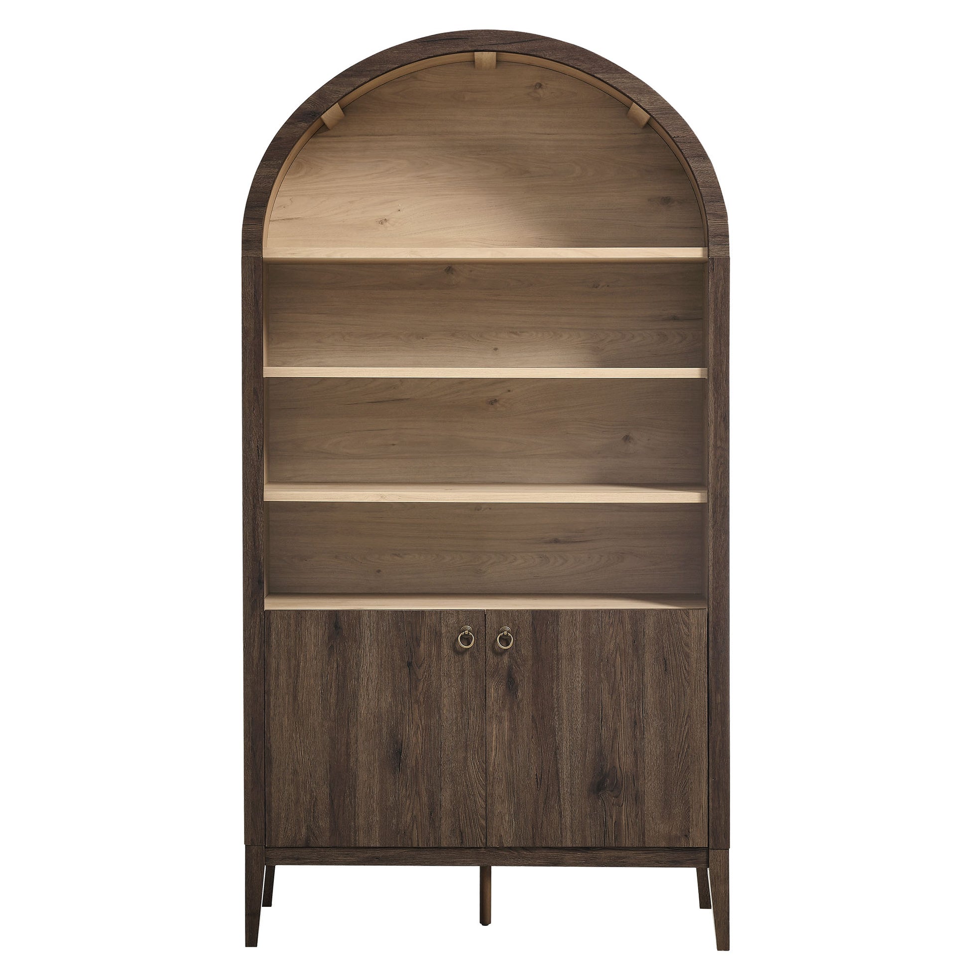 Nolan 74" Tall Wide Arched Storage Display Cabinet Bookshelf by Modway - Best Buy Furniture
