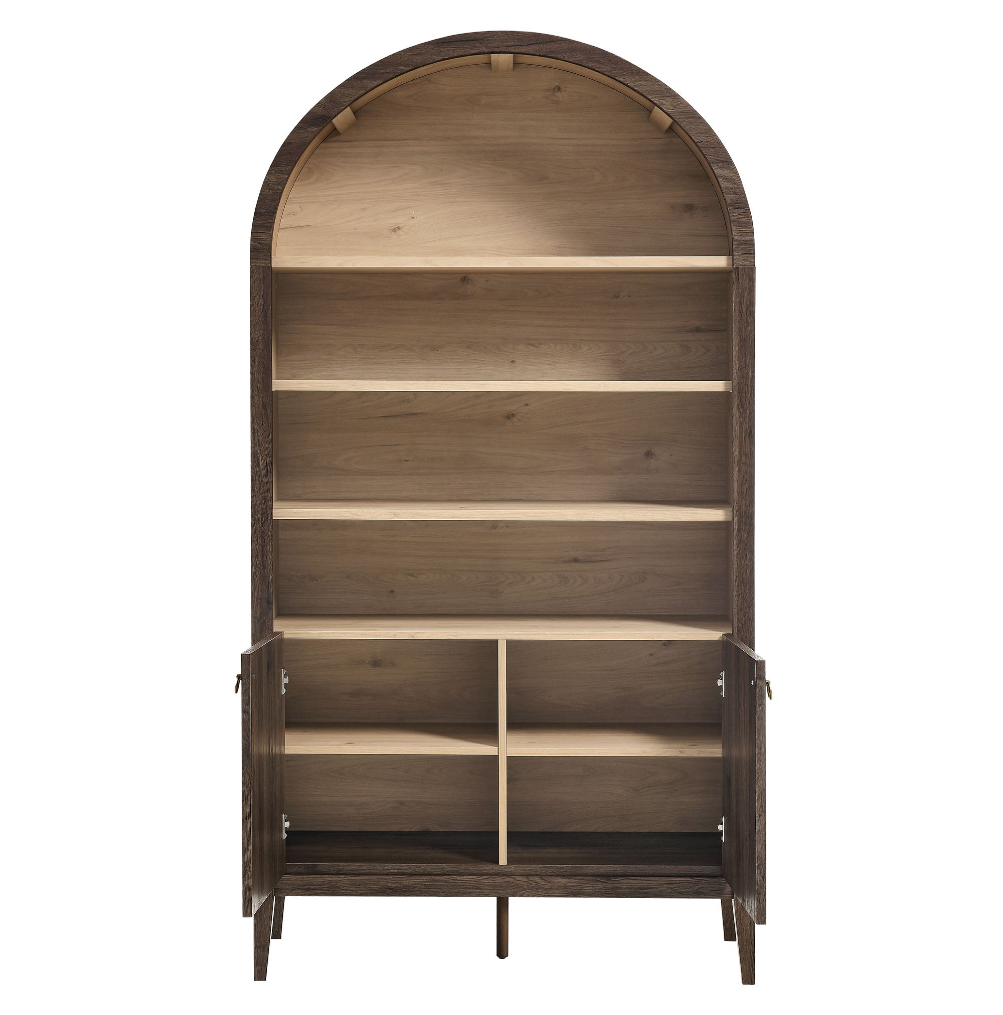 Nolan 74" Tall Wide Arched Storage Display Cabinet Bookshelf by Modway - Best Buy Furniture