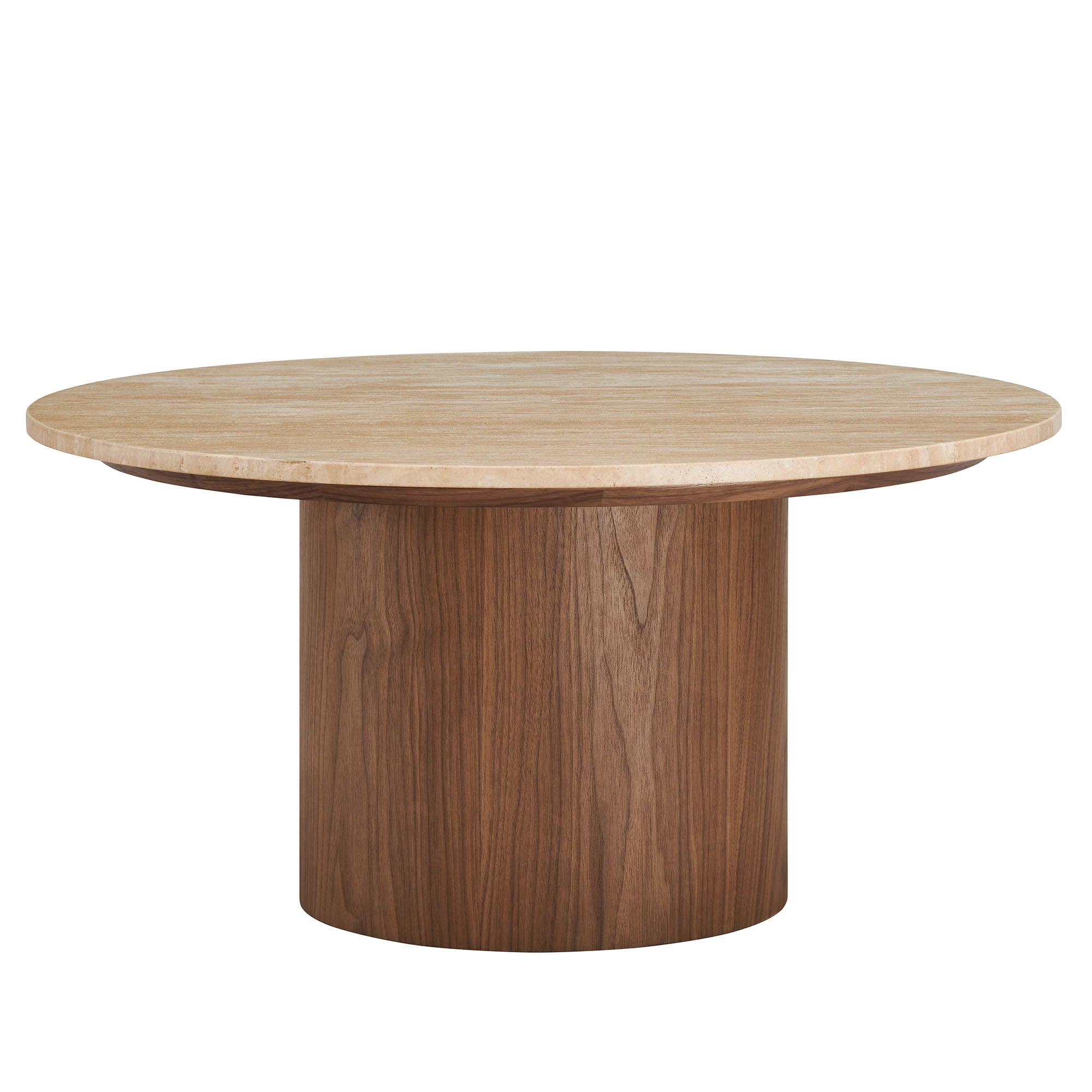 Kioni Round Travertine Coffee Table by Modway - Best Buy Furniture