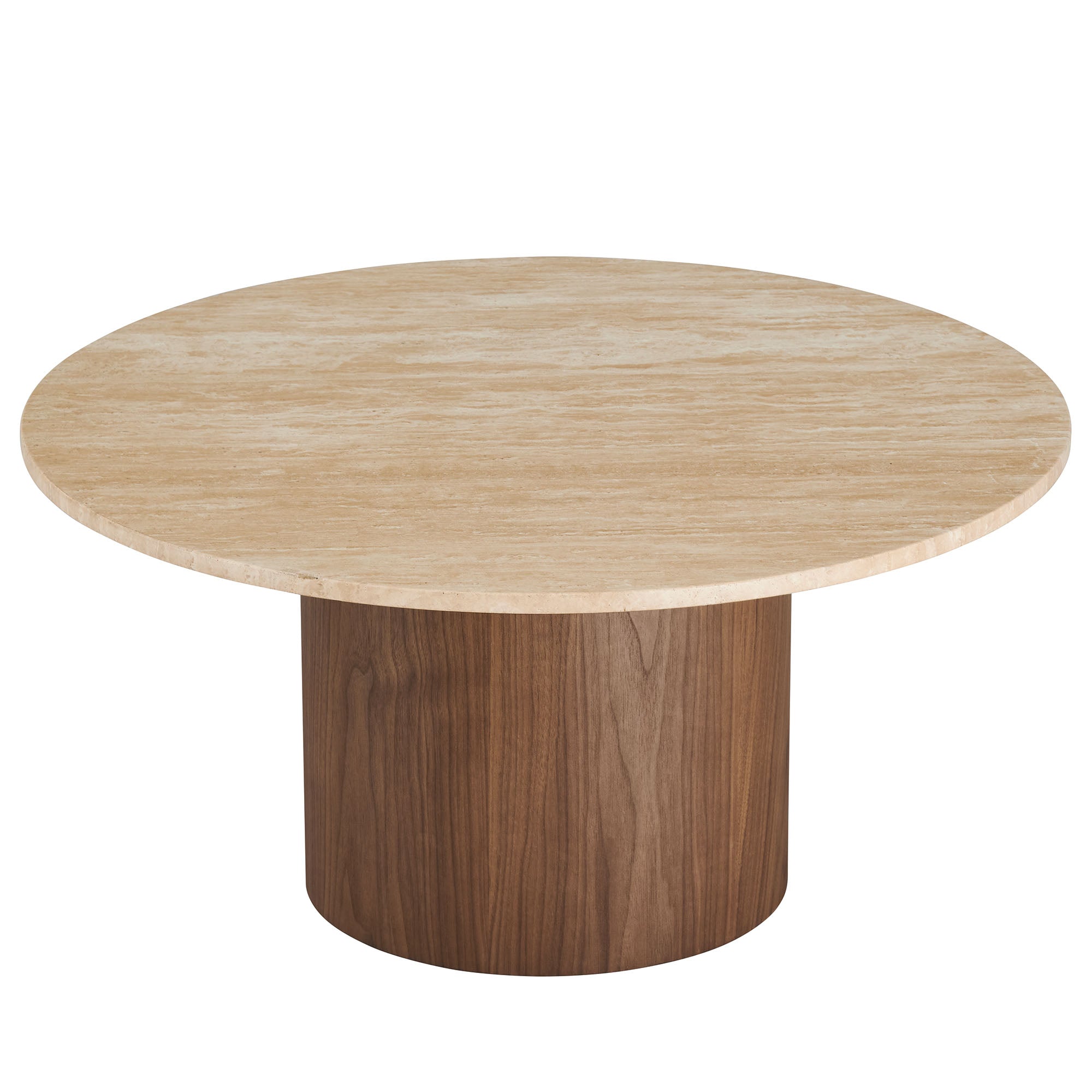 Kioni Round Travertine Coffee Table by Modway - Best Buy Furniture