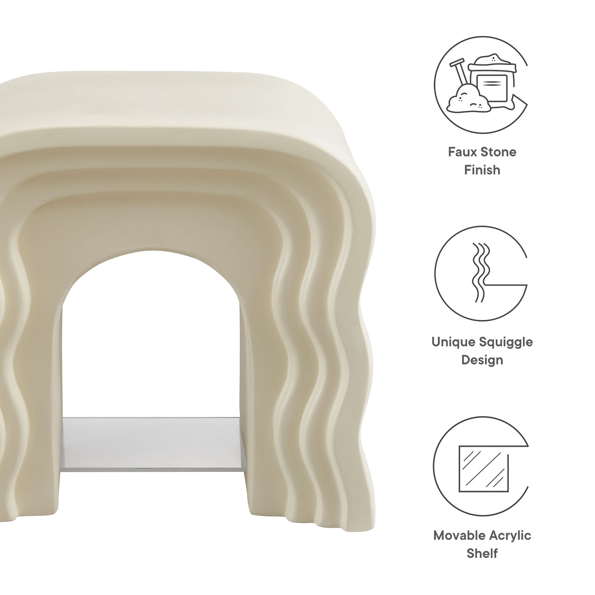 Jorin Squiggle Side Table by Modway - Best Buy Furniture