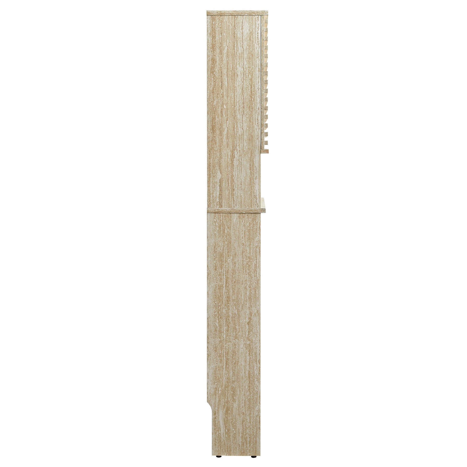 Render Over the Toilet Faux Travertine Bathroom Storage Cabinet by Modway - Best Buy Furniture