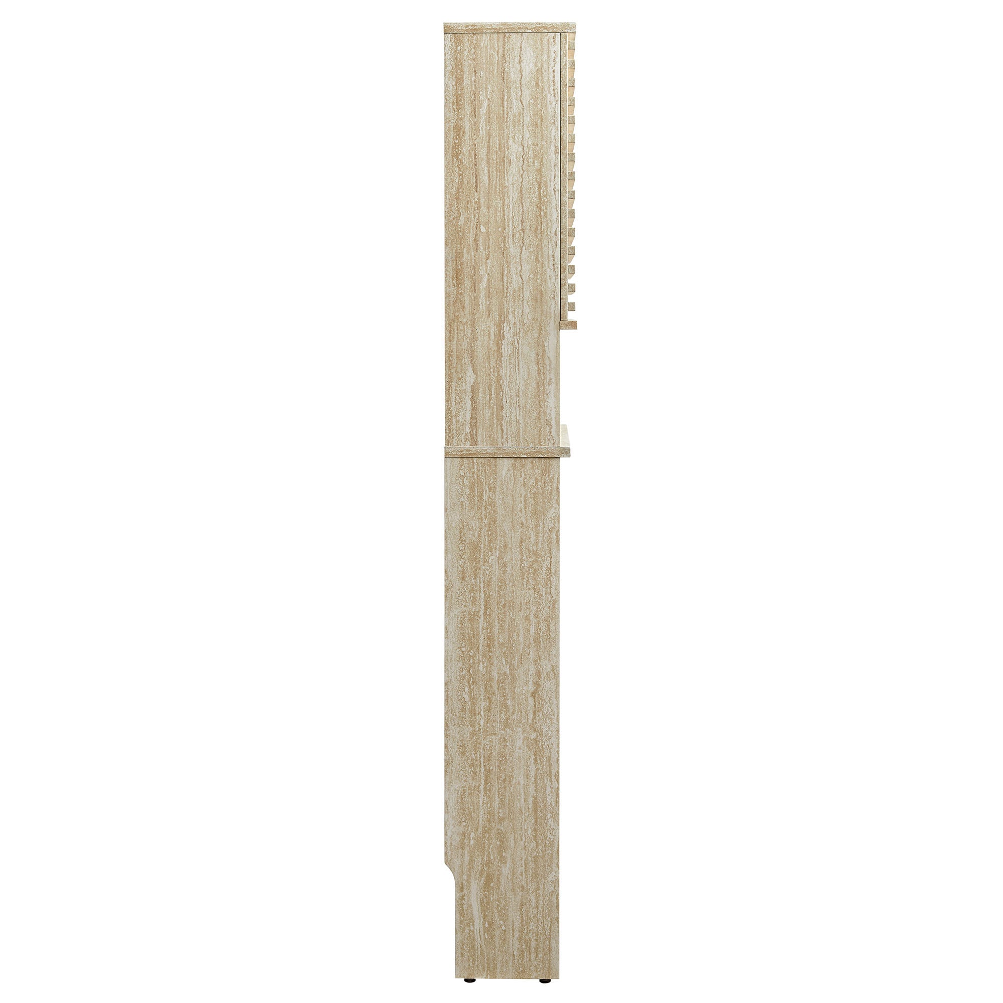 Render Over the Toilet Faux Travertine Bathroom Storage Cabinet by Modway - Best Buy Furniture