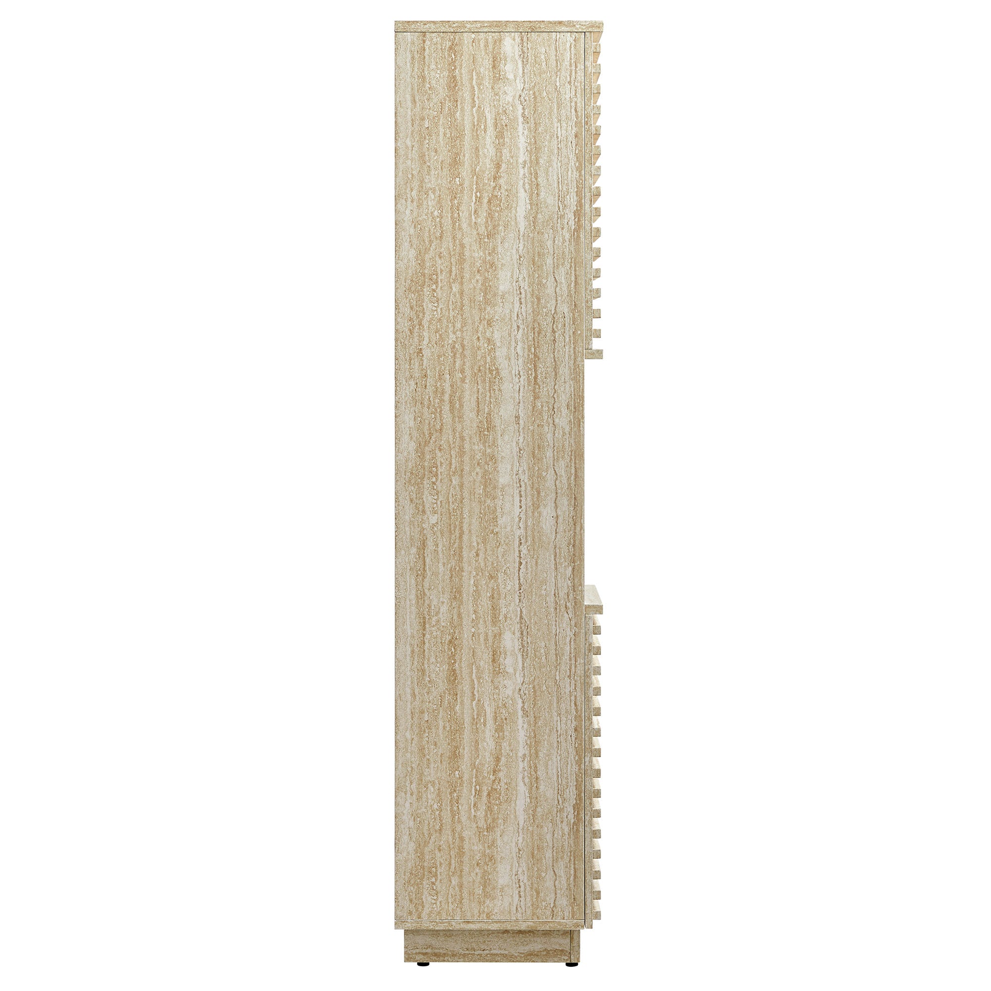Render Tall Narrow Faux Travertine Linen Storage Cabinet by Modway - Best Buy Furniture
