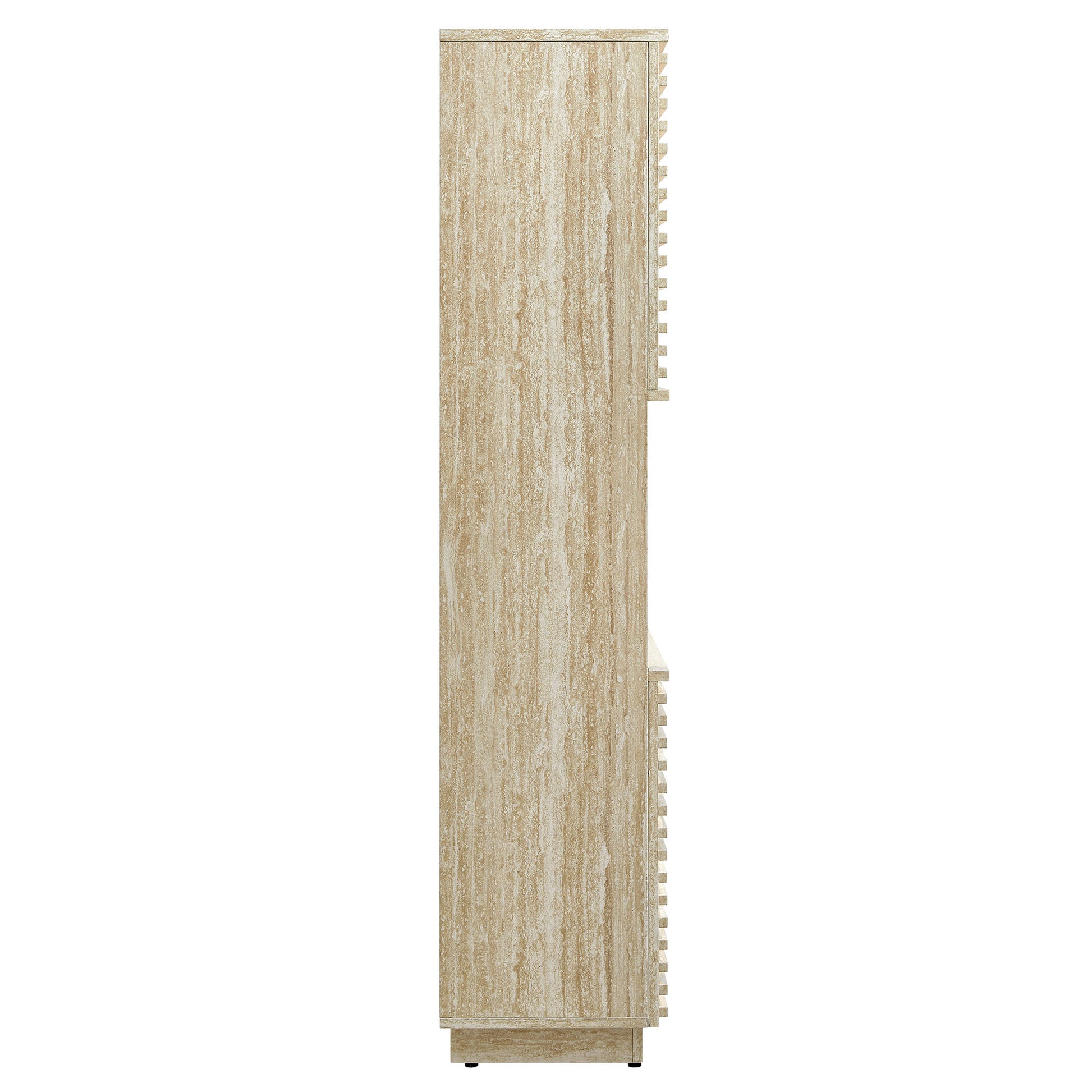 Render Tall Faux Travertine Linen Storage Cabinet by Modway - Best Buy Furniture