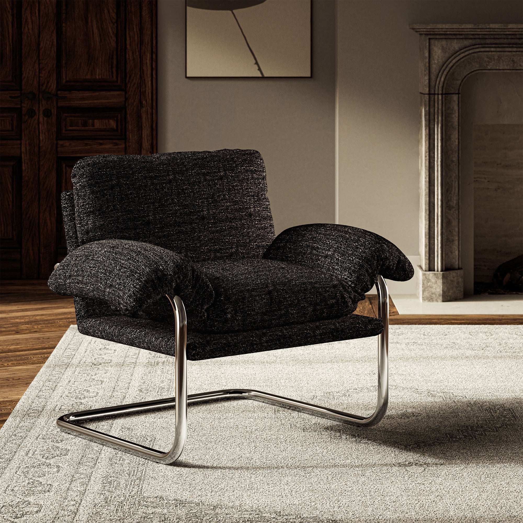 Ansel Performance Velvet Accent Chair - Best Buy Furniture