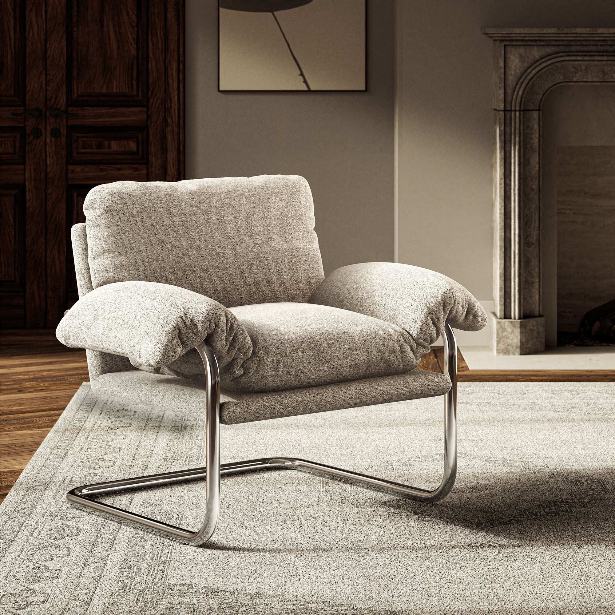 Ansel Performance Velvet Accent Chair - Best Buy Furniture