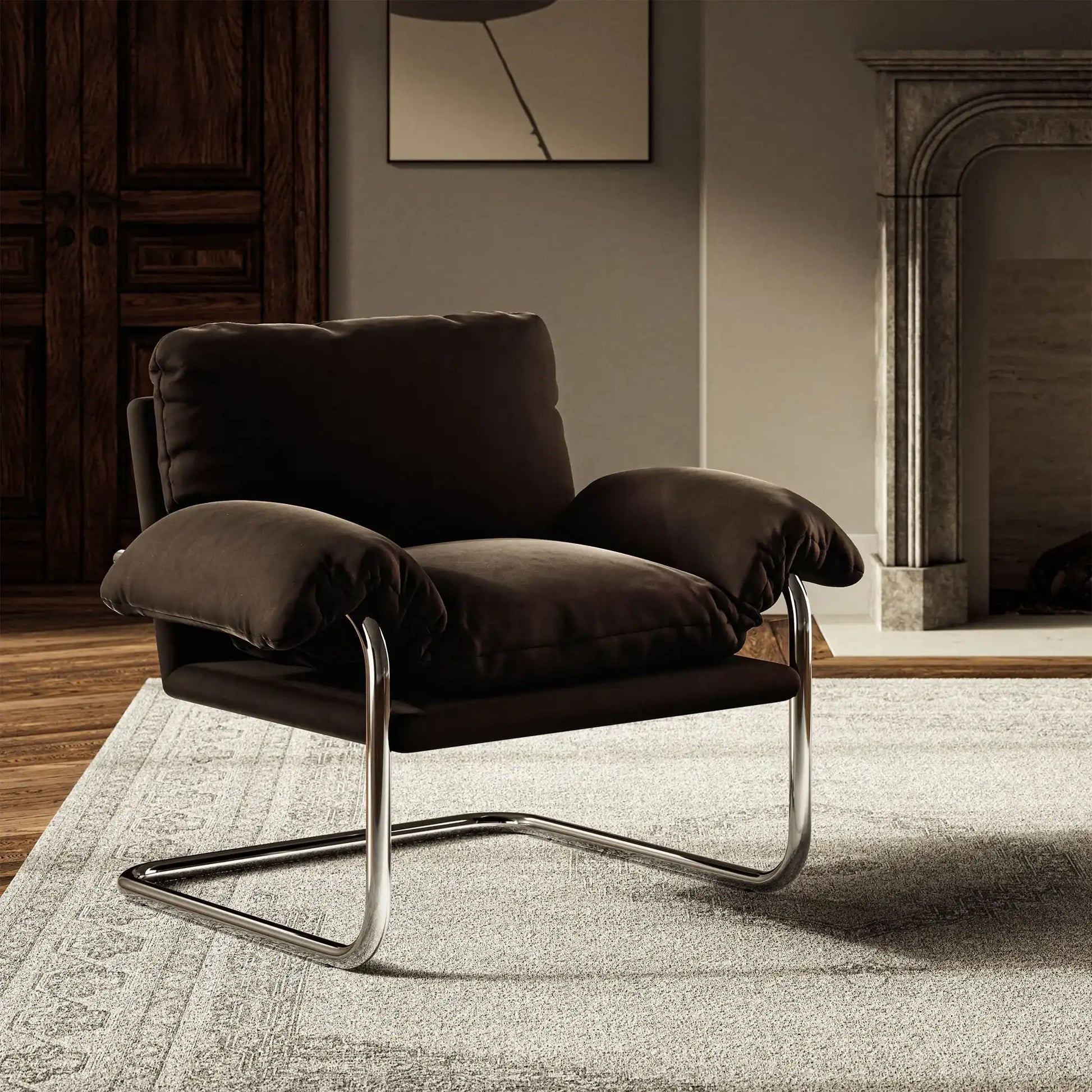 Ansel Performance Velvet Accent Chair - Best Buy Furniture