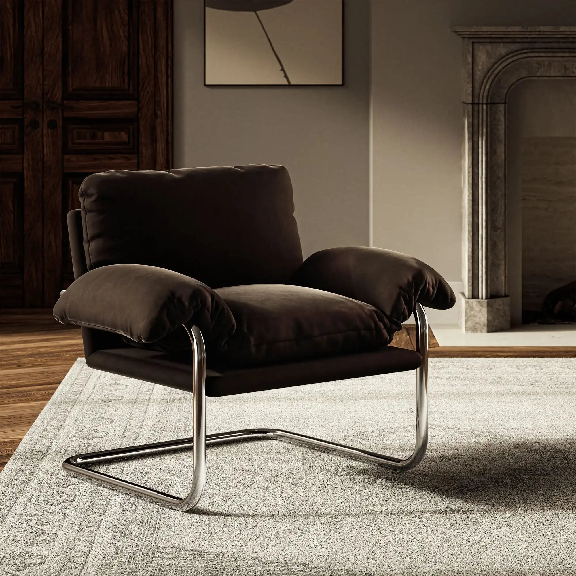Ansel Performance Velvet Accent Chair - Best Buy Furniture