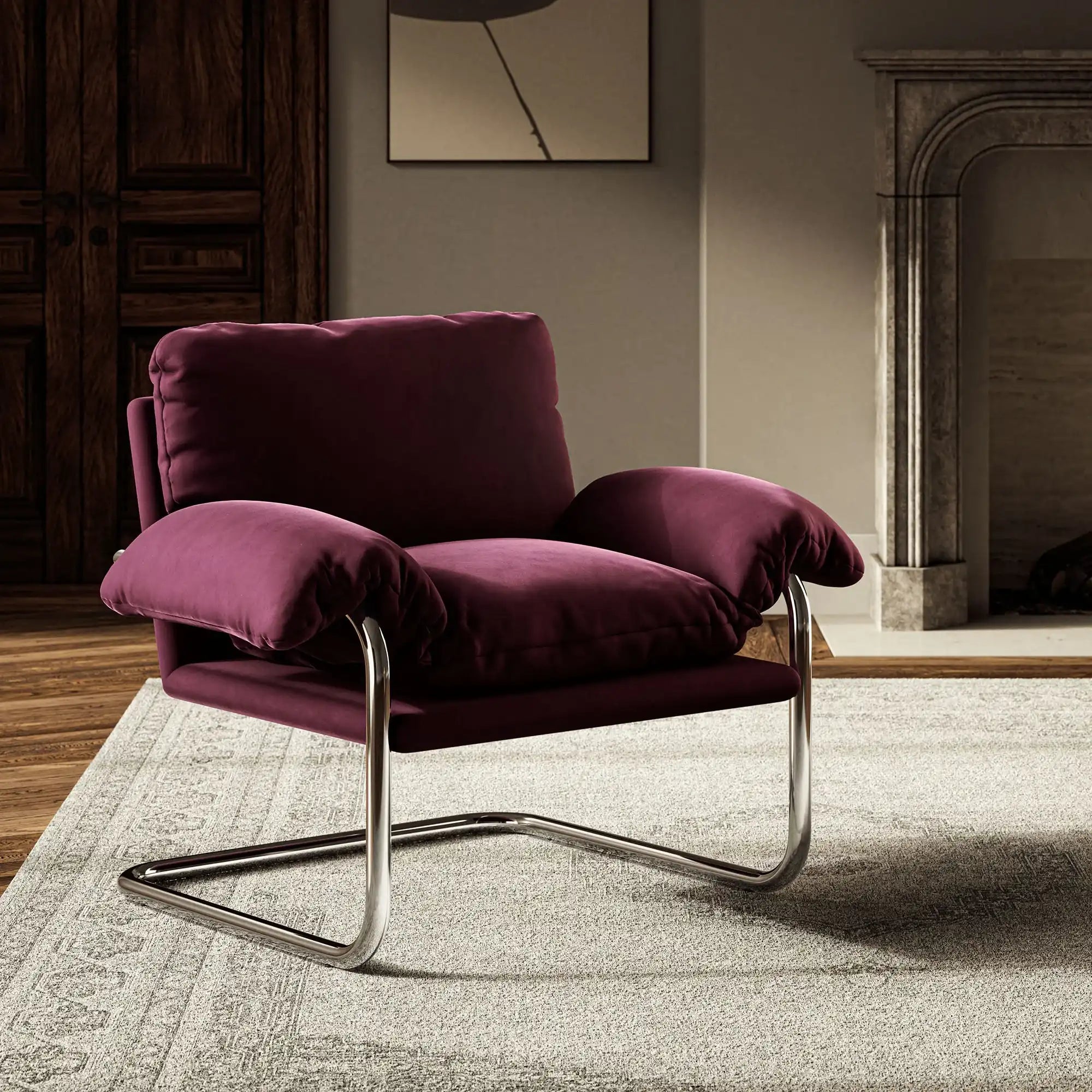 Ansel Performance Velvet Accent Chair - Best Buy Furniture