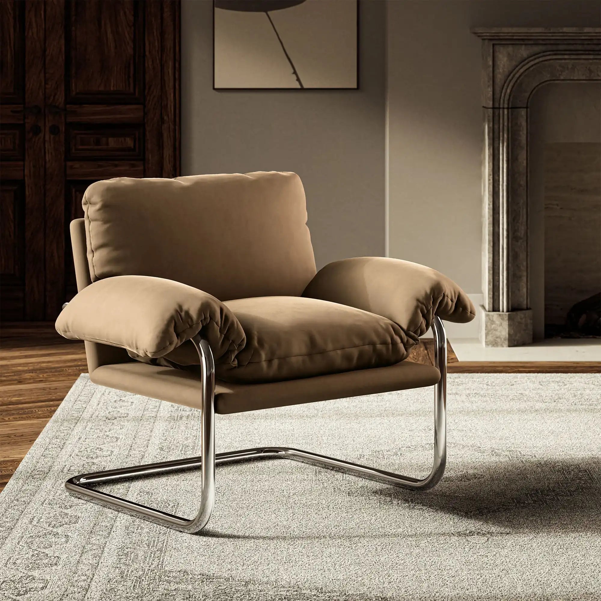 Ansel Performance Velvet Accent Chair - Best Buy Furniture