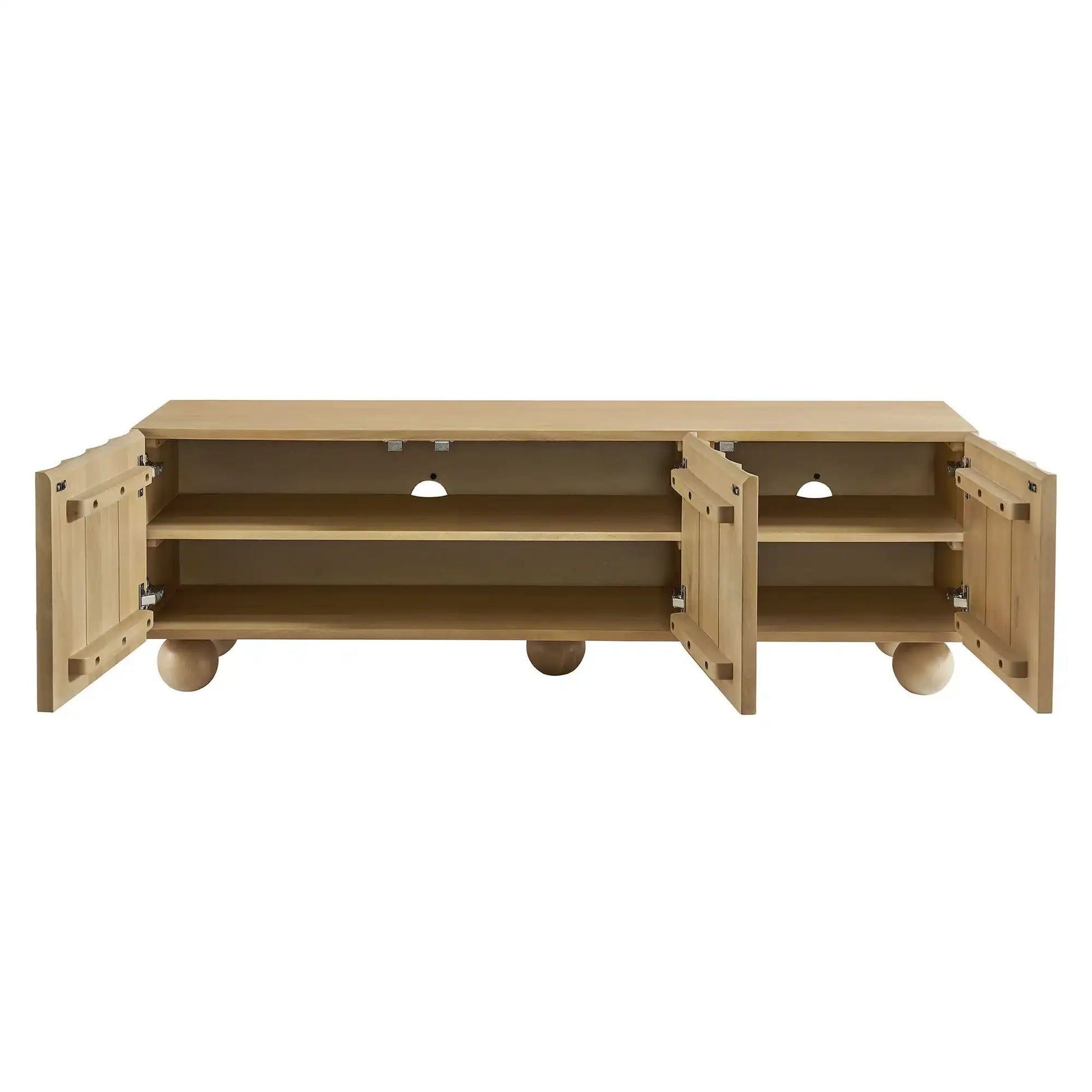 Sorren Scalloped 54" Wood TV Stand - Best Buy Furniture