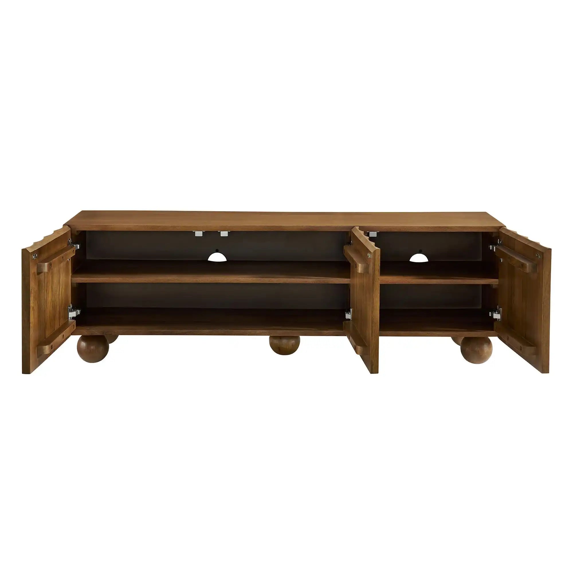 Sorren Scalloped 54" Wood TV Stand - Best Buy Furniture