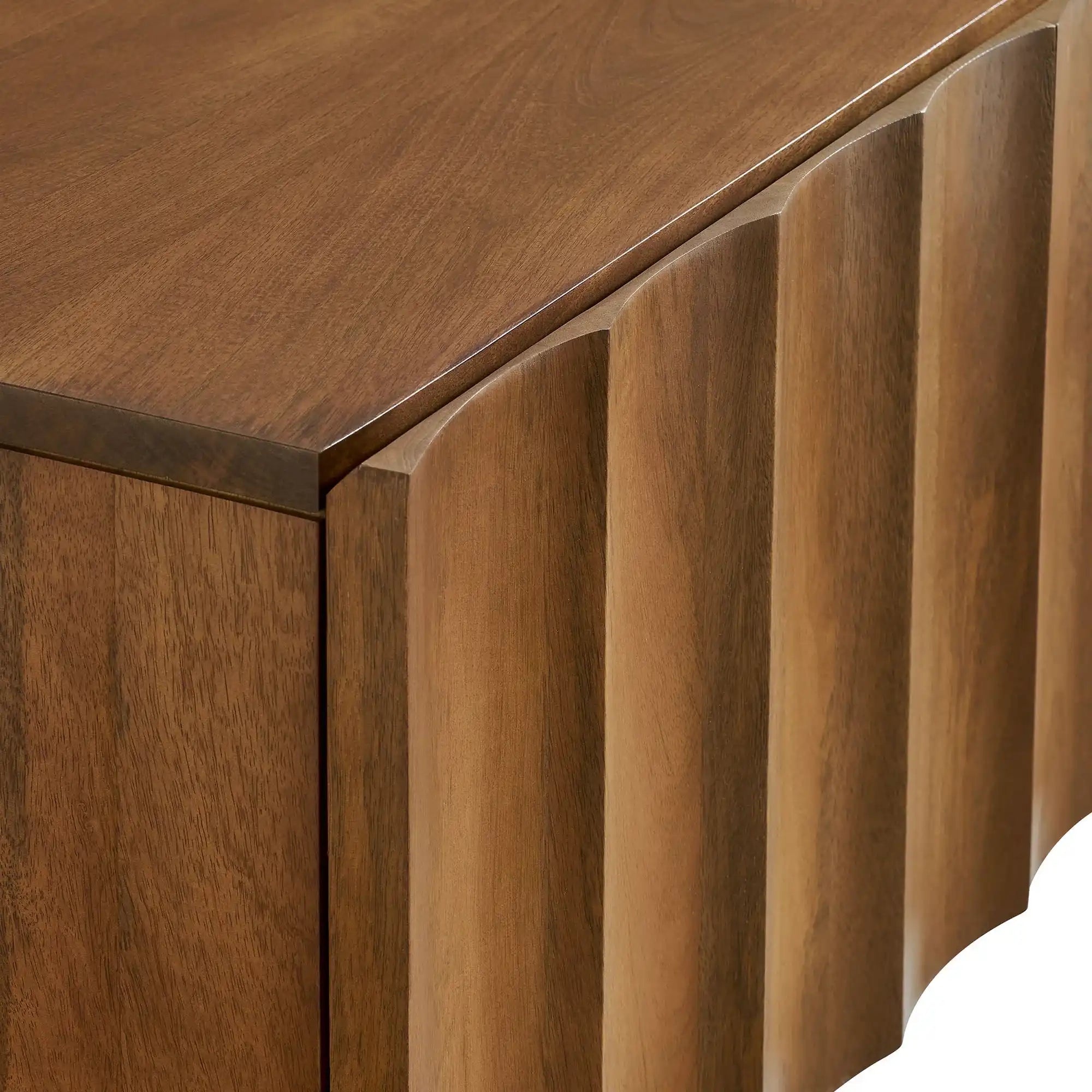 Sorren Scalloped 54" Wood TV Stand - Best Buy Furniture