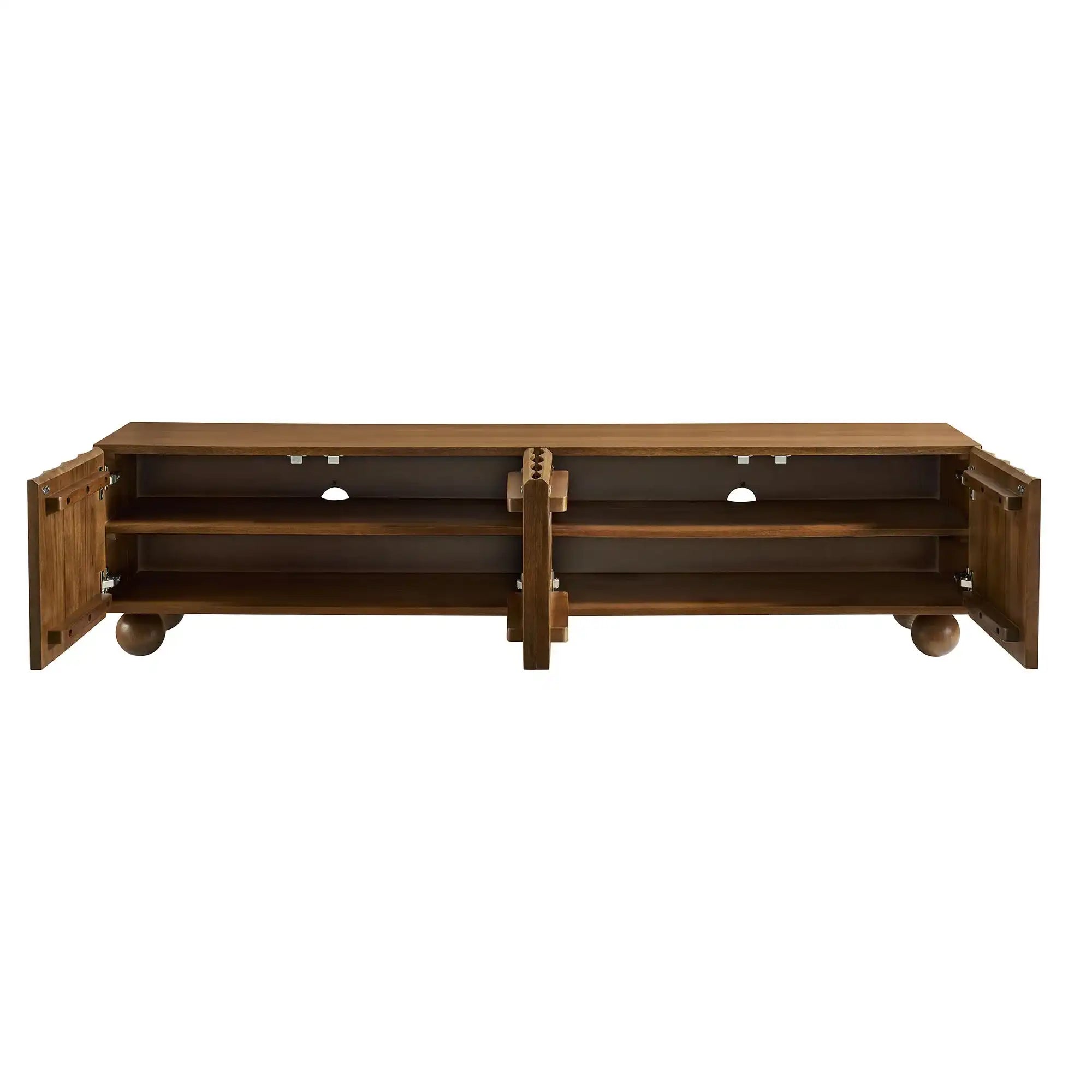 Sorren Scalloped 71" Wood TV Stand - Best Buy Furniture
