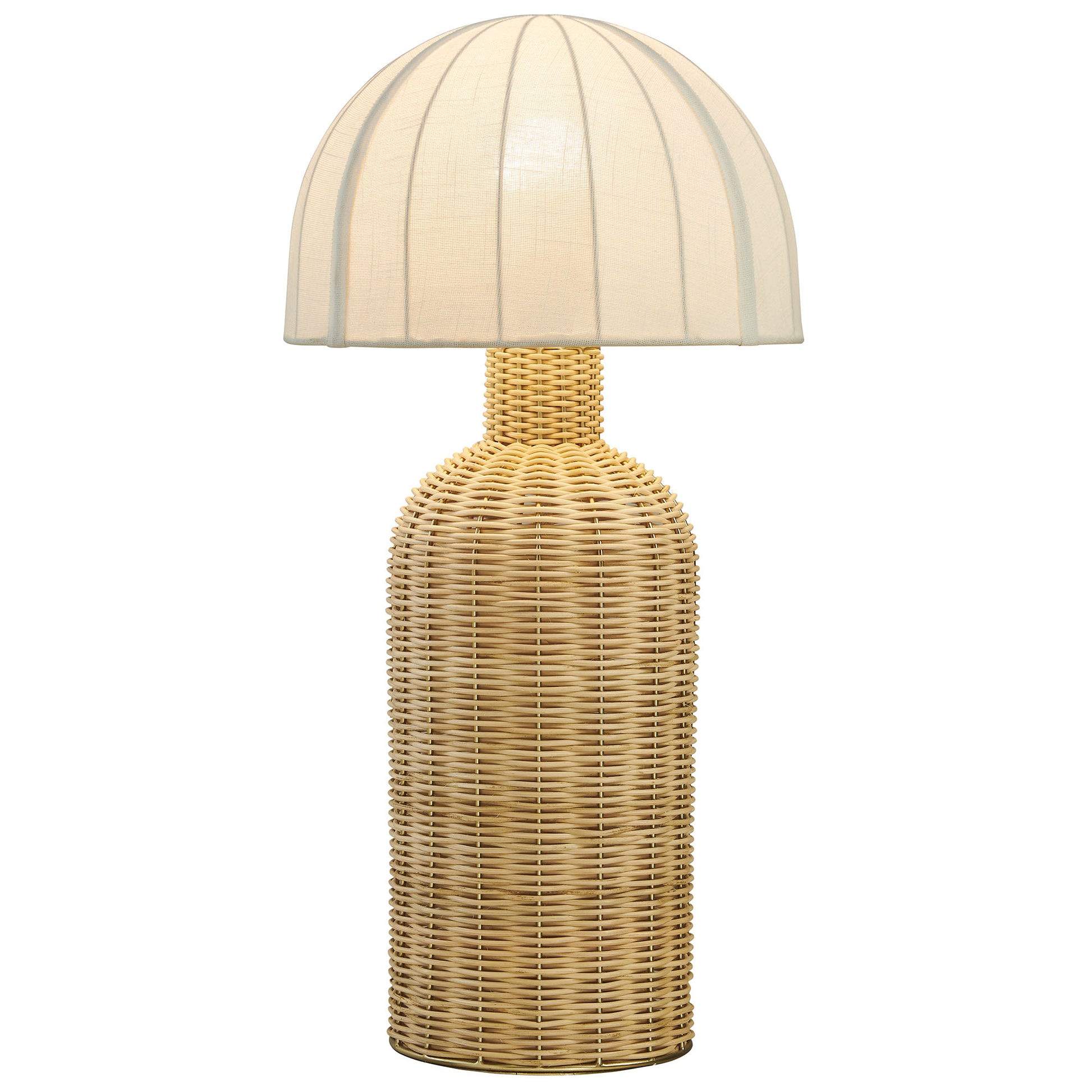 Santo Rattan Table Lamp With Dome Shade by Modway - Best Buy Furniture