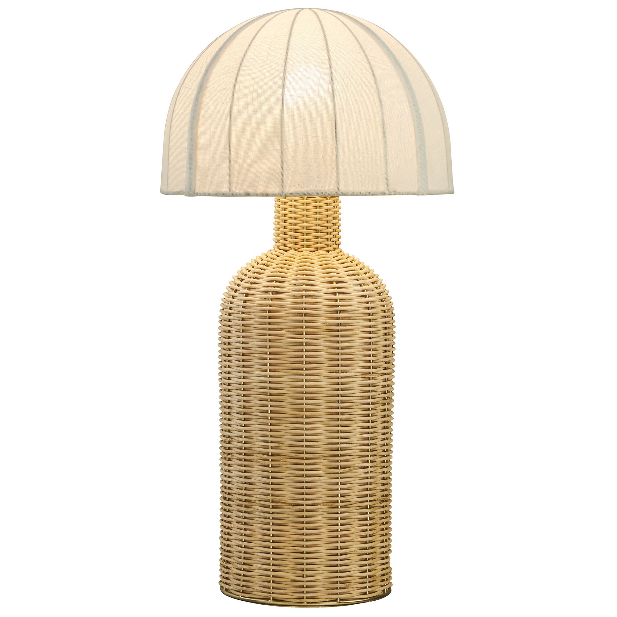 Santo Rattan Table Lamp With Dome Shade by Modway - Best Buy Furniture