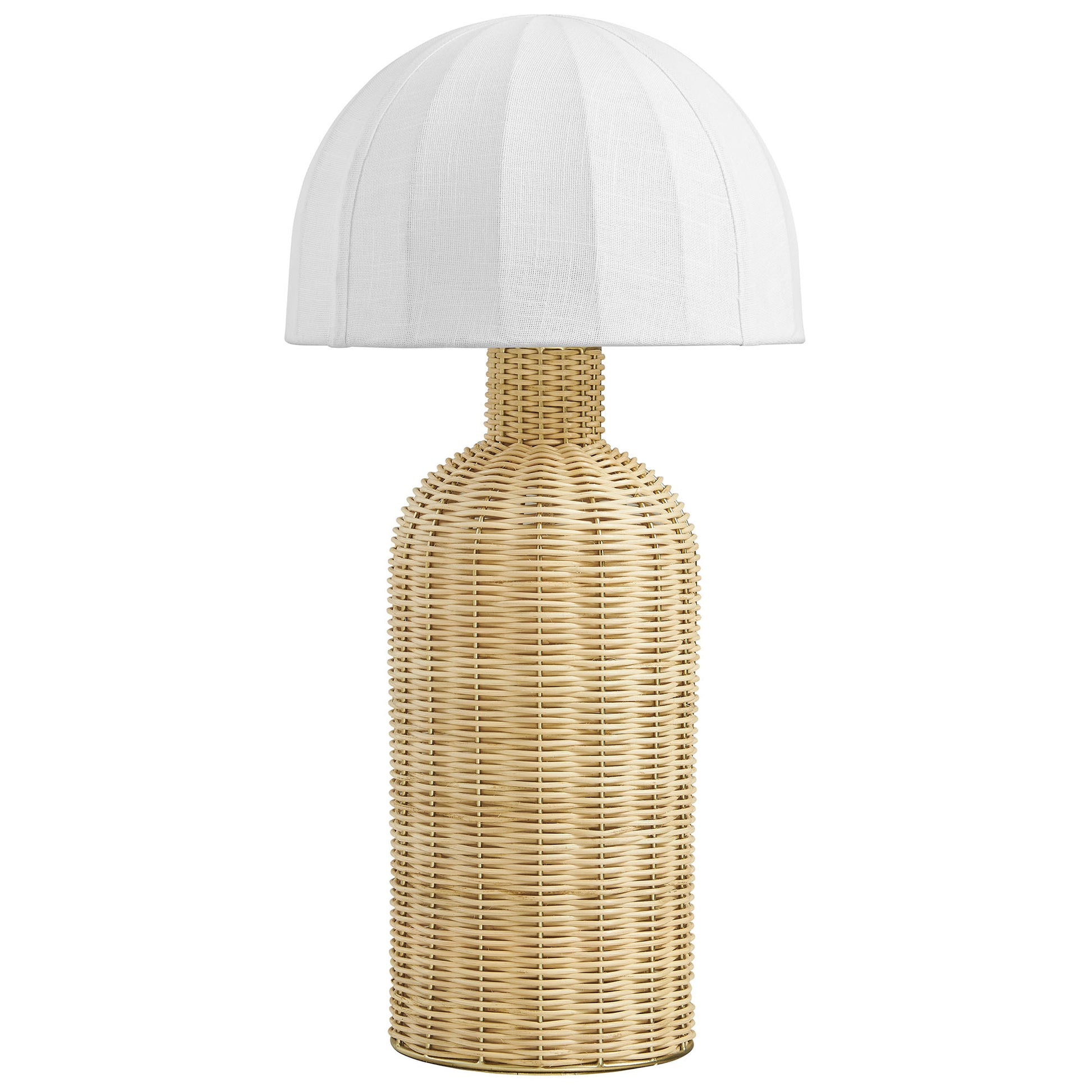 Santo Rattan Table Lamp With Dome Shade by Modway - Best Buy Furniture