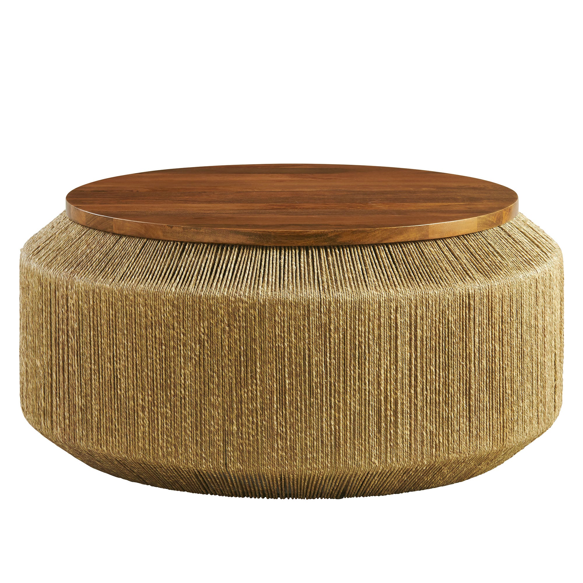 Maris Seagrass and Wood Coffee Table by Modway - Best Buy Furniture