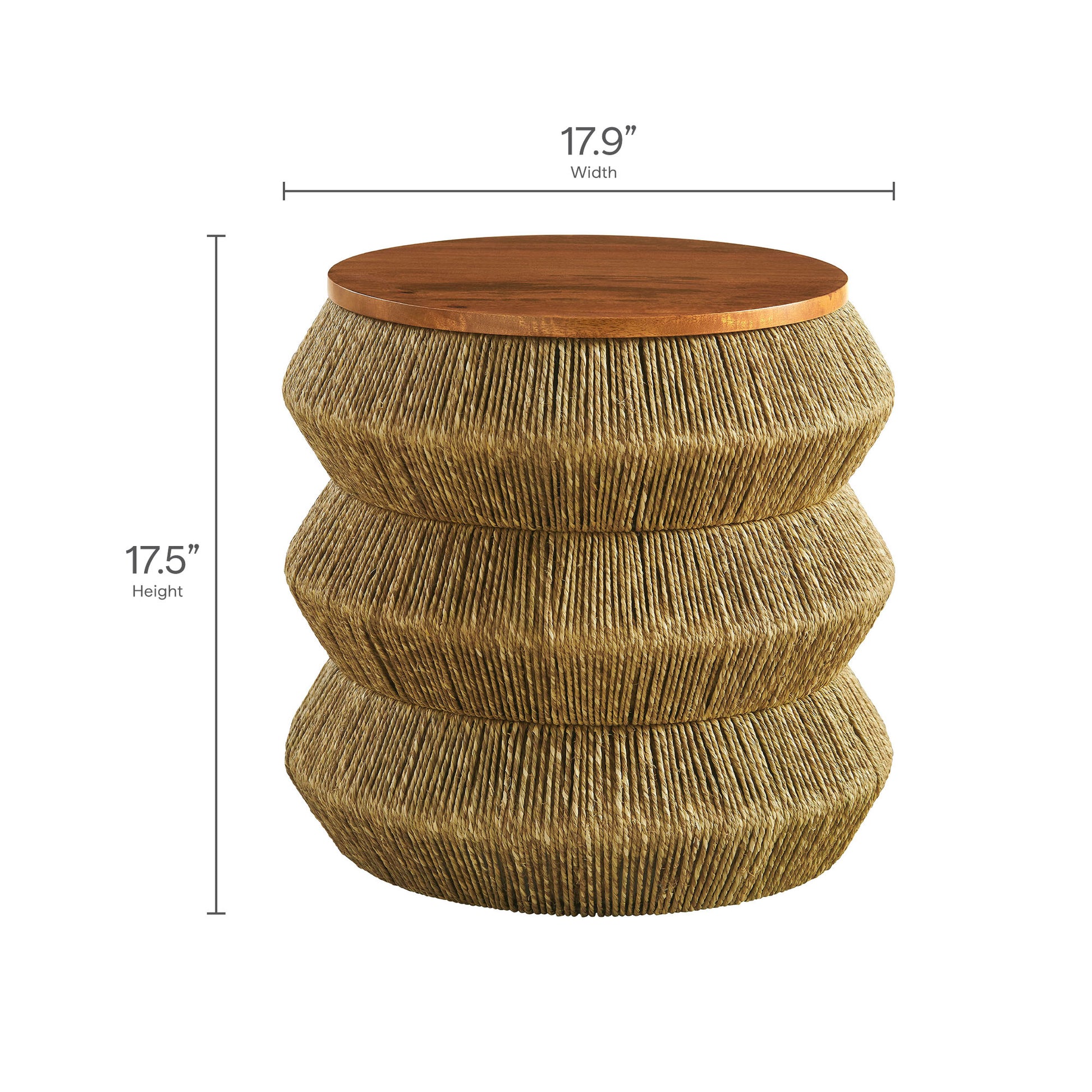 Maris Seagrass and Wood End Table by Modway - Best Buy Furniture
