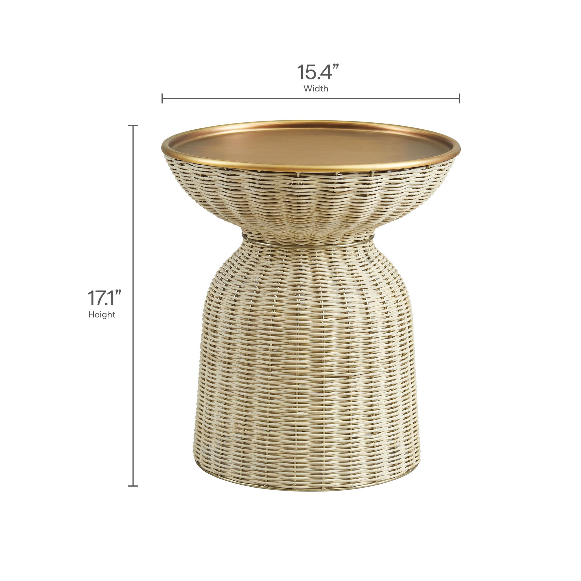 Lazaro Round Rattan Side Table by Modway - Best Buy Furniture