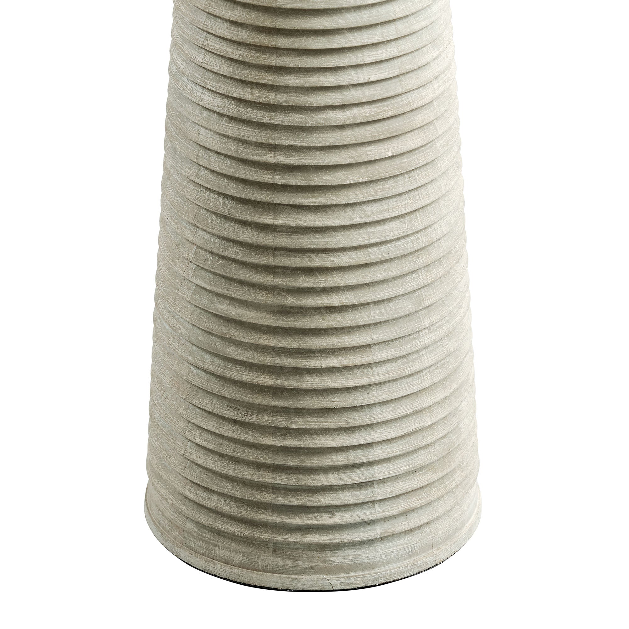 Saylor Carved Ribbed Wood Floor Lamp With Drum Shade by Modway - Best Buy Furniture