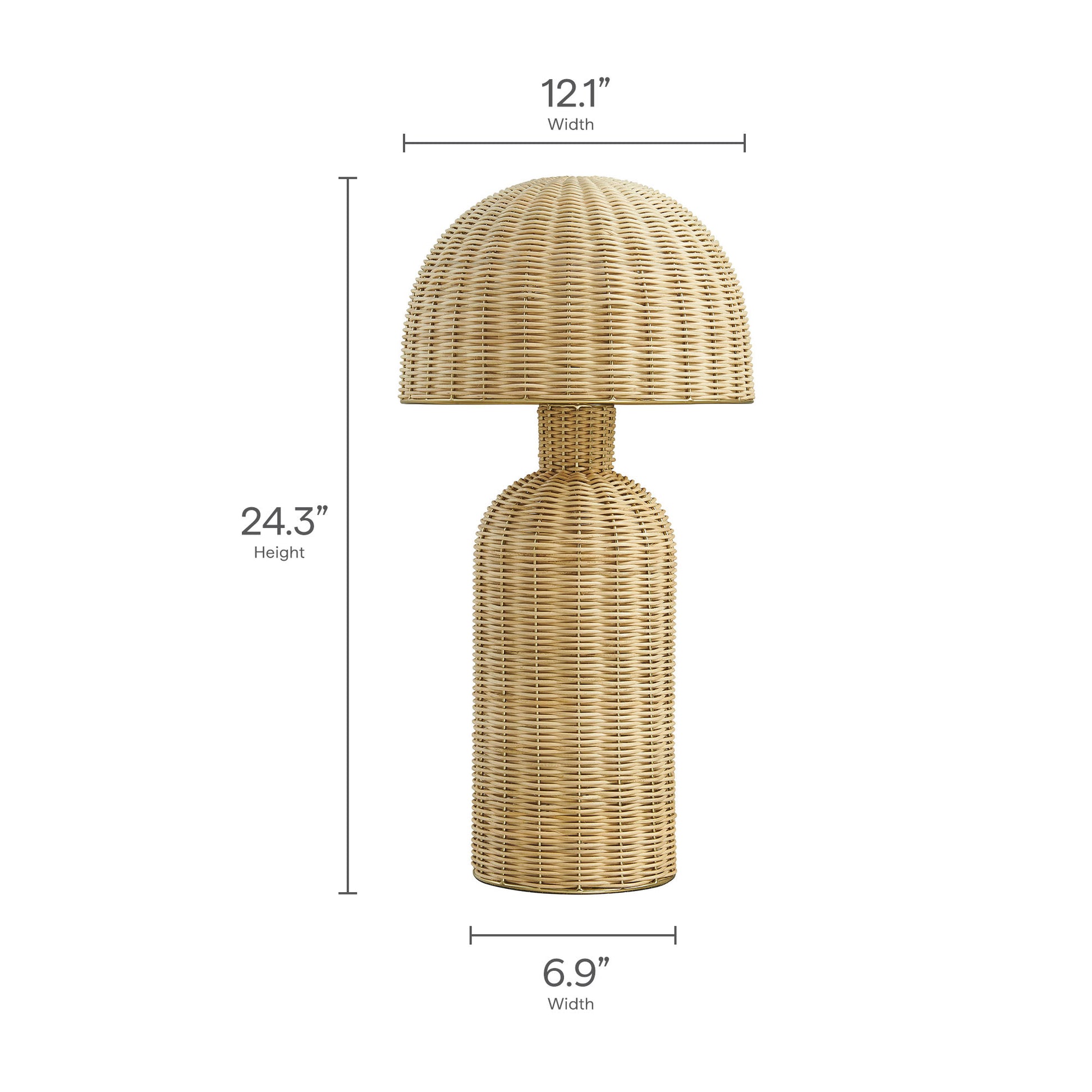 Briar Rattan Table Lamp by Modway - Best Buy Furniture