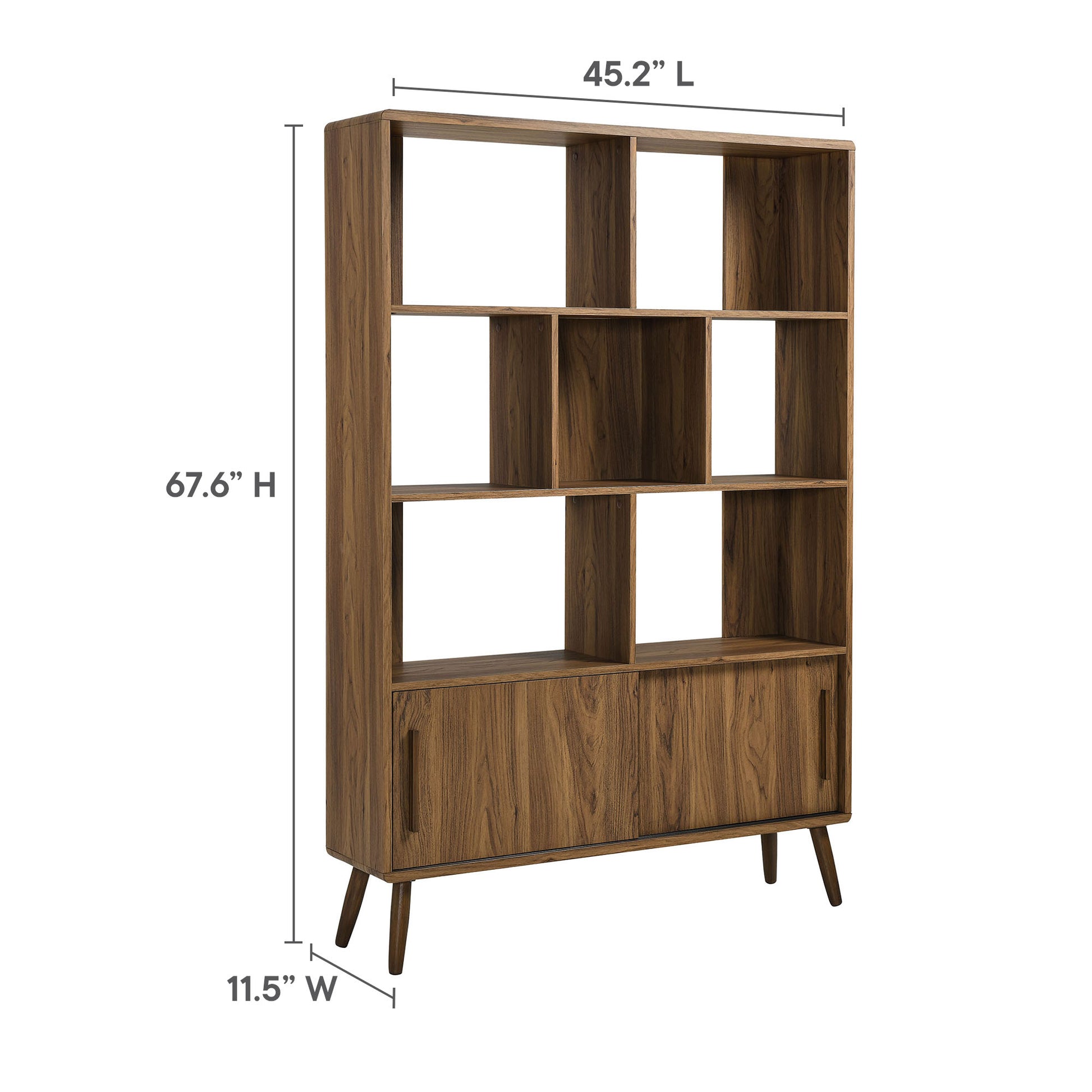 Transmit 45" Bookcase with Sliding Doors by Modway - Best Buy Furniture
