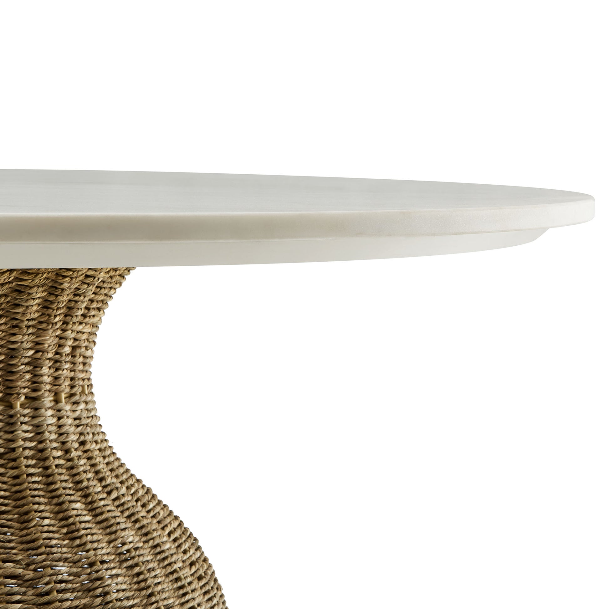 Zale 36" Marble and Seagrass Dining Table by Modway - Best Buy Furniture