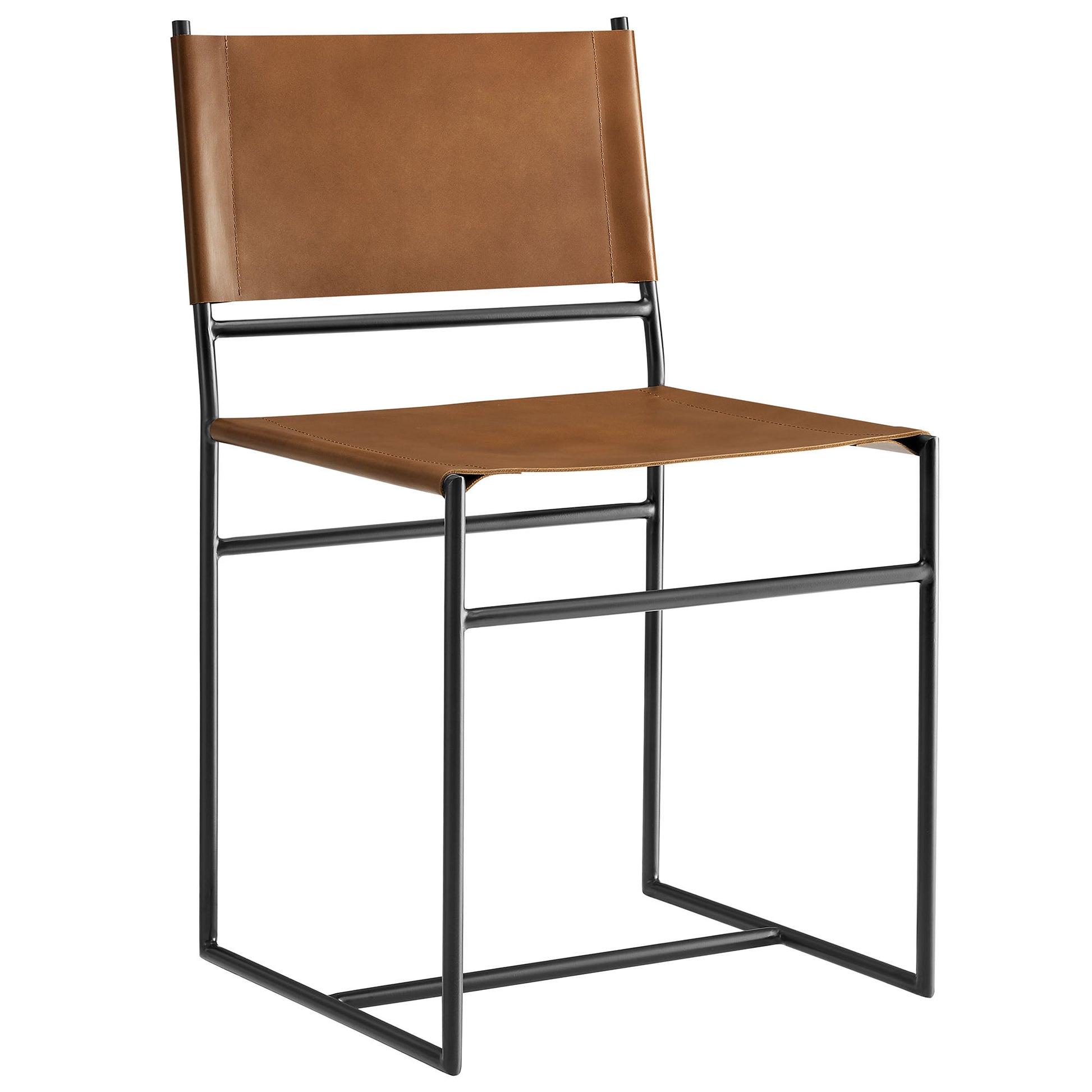 Thatcher Leather and Metal Dining Chair by Modway - Best Buy Furniture