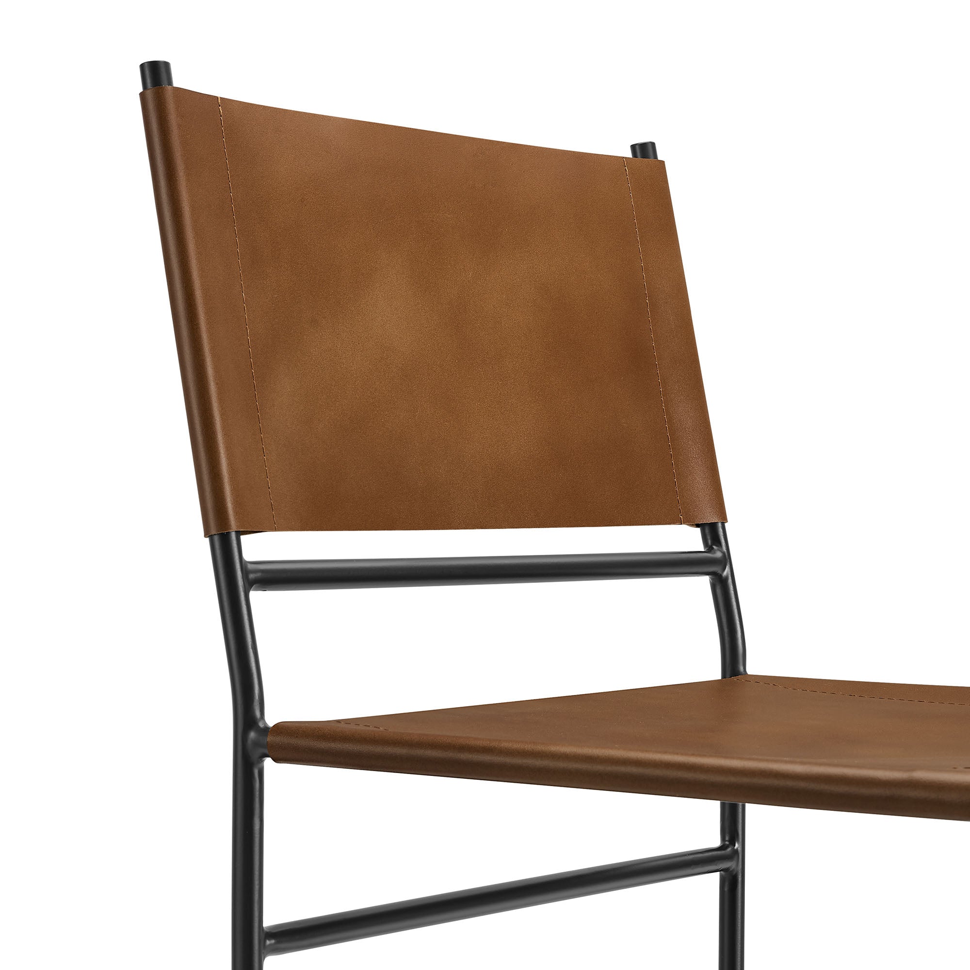 Thatcher Leather and Metal Dining Chair by Modway - Best Buy Furniture