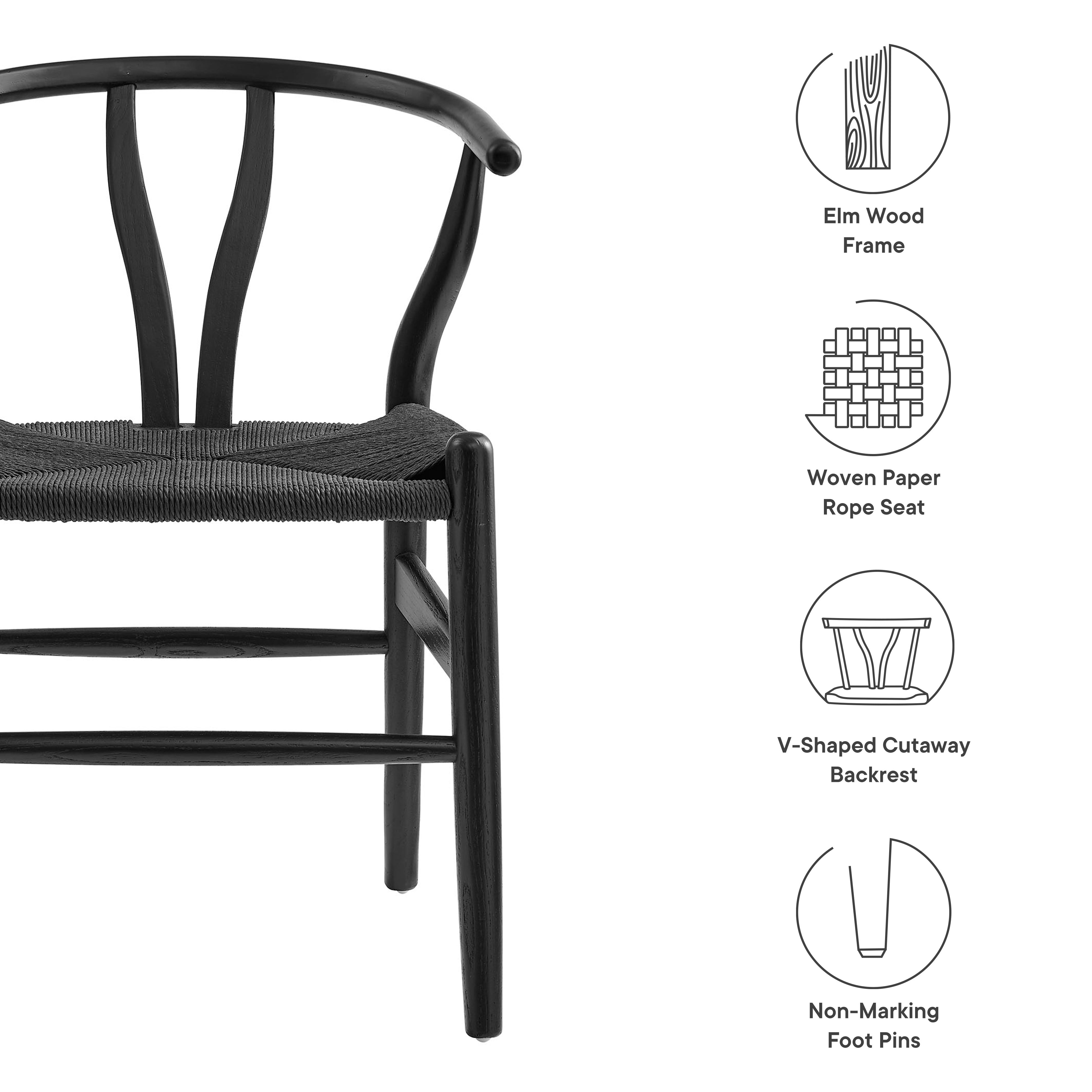 Amish 29" Wood Dining Chair by Modway - Best Buy Furniture