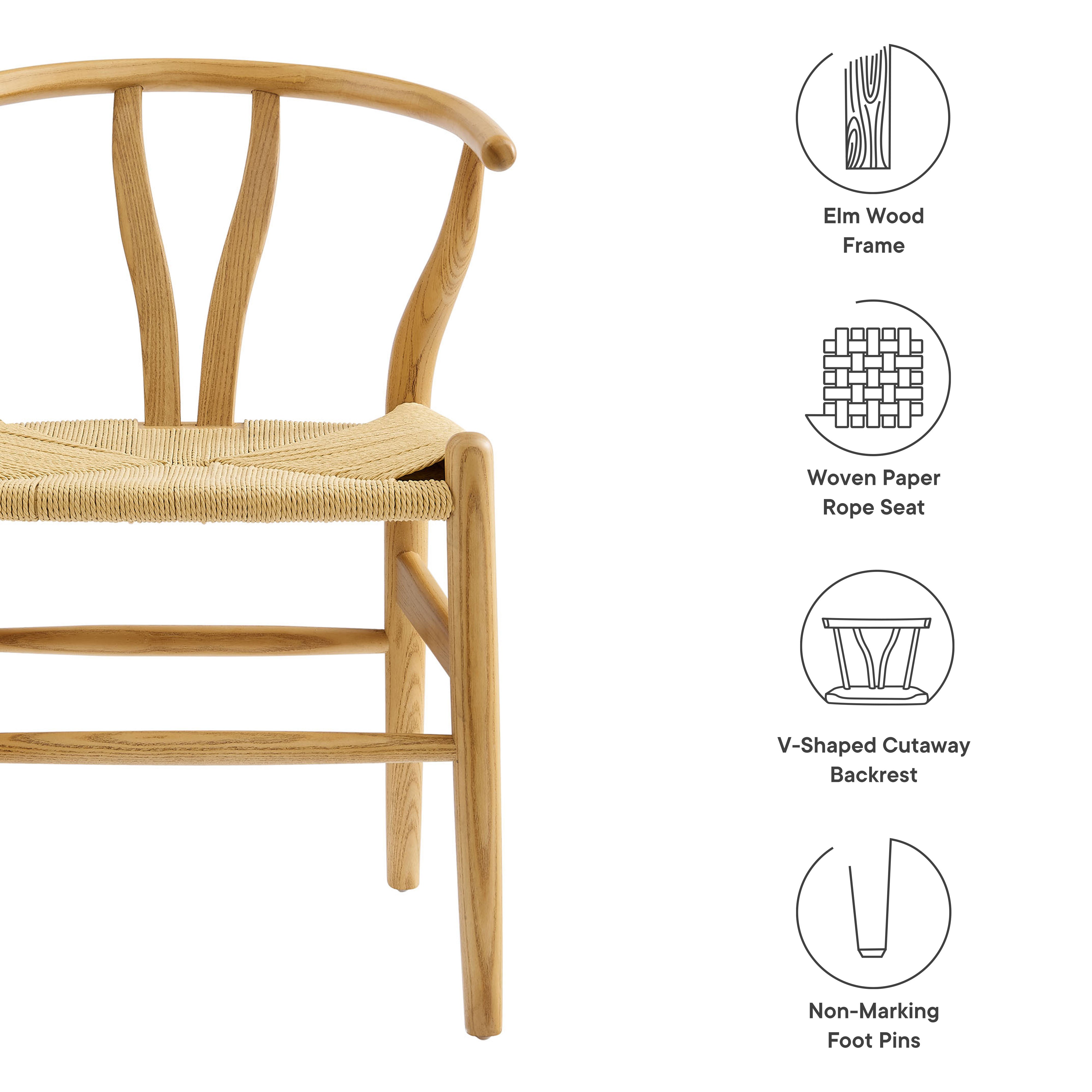 Amish 29" Wood Dining Chair by Modway - Best Buy Furniture