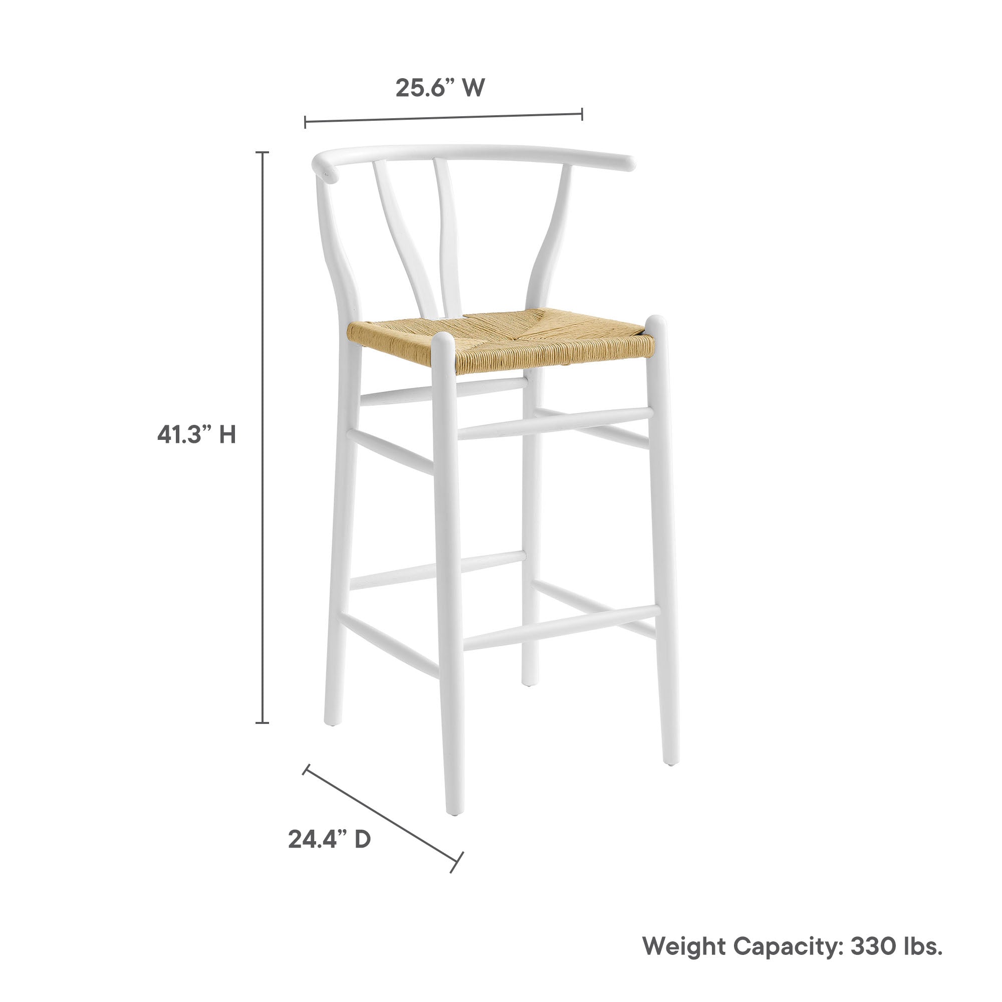 Amish Wood Bar Stool by Modway - Best Buy Furniture