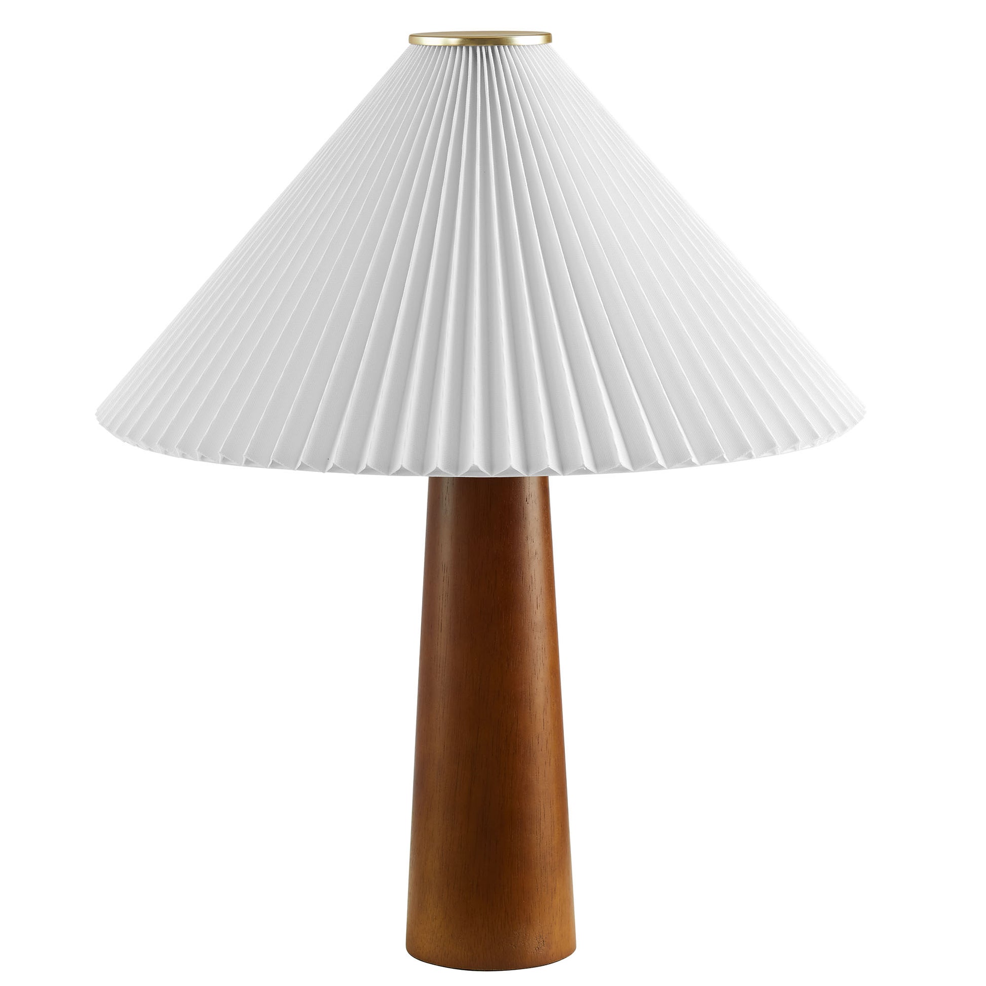 Jessica Wooden Base Table Lamp With Pleated Fabric Shade by Modway - Best Buy Furniture