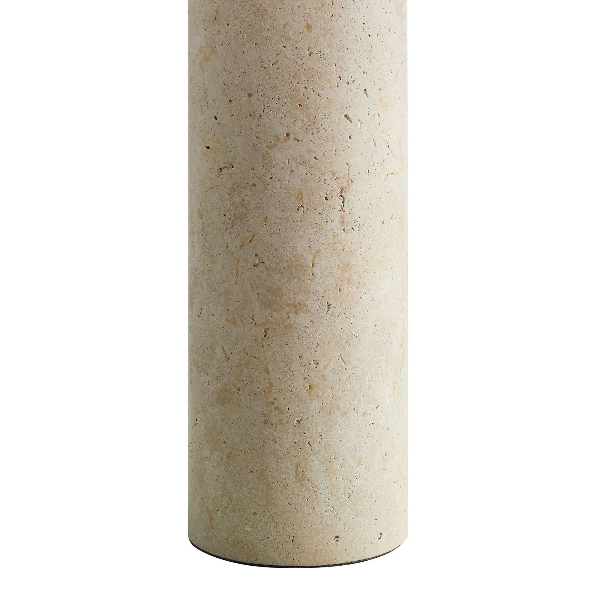Zenith Travertine Table Lamp With Fabric Drum Shade by Modway - Best Buy Furniture