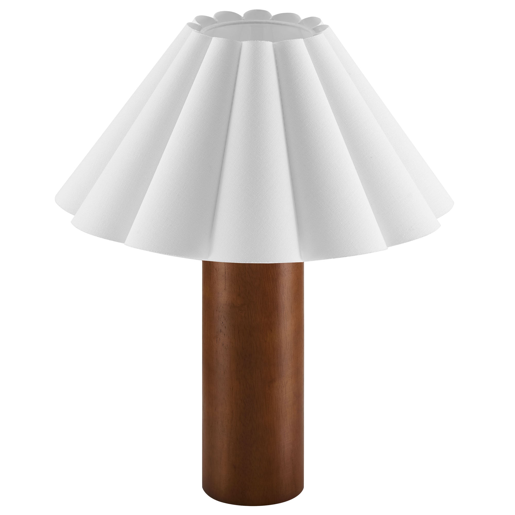 Flora Wood Table Lamp With Pleated Petal Shade by Modway - Best Buy Furniture