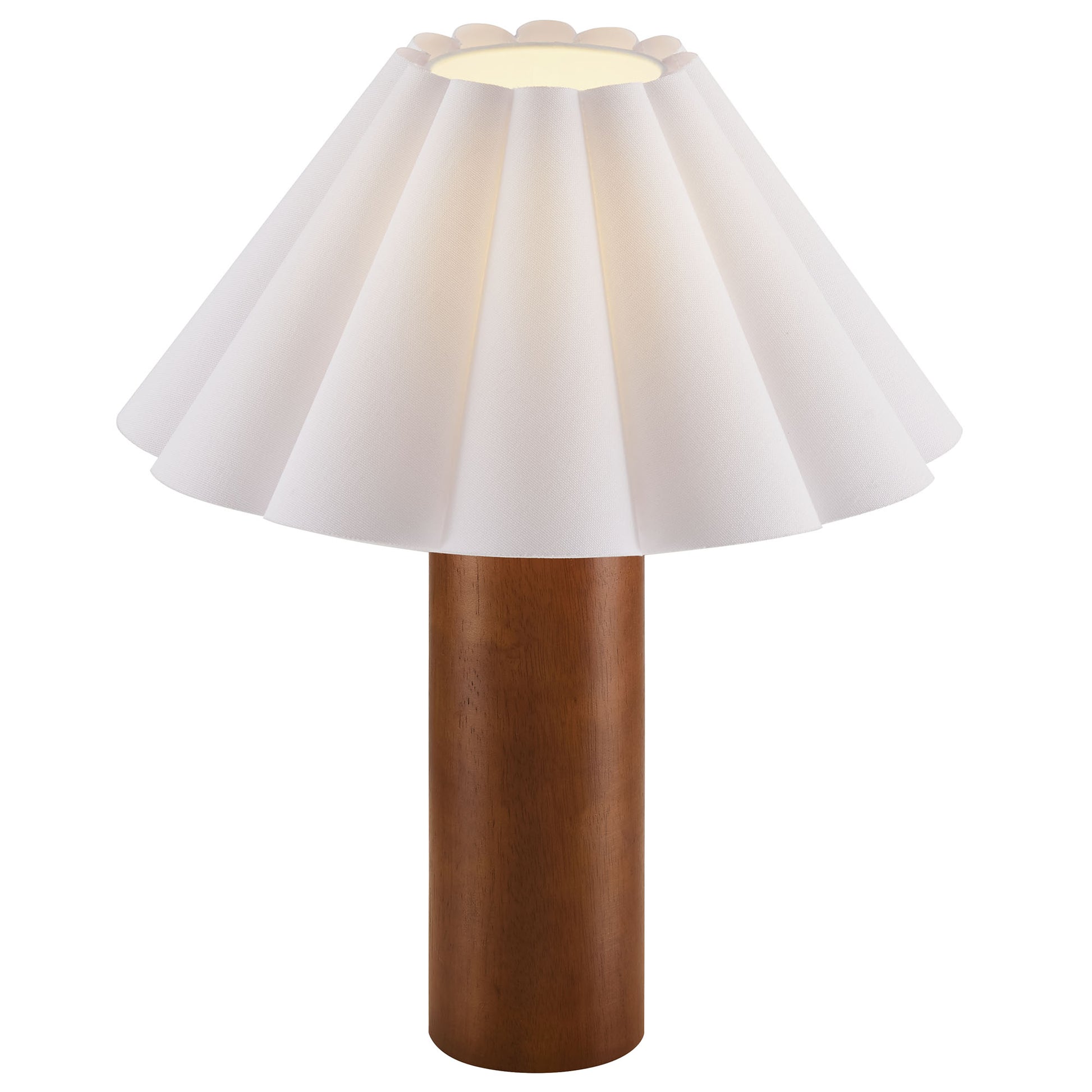 Flora Wood Table Lamp With Pleated Petal Shade by Modway - Best Buy Furniture