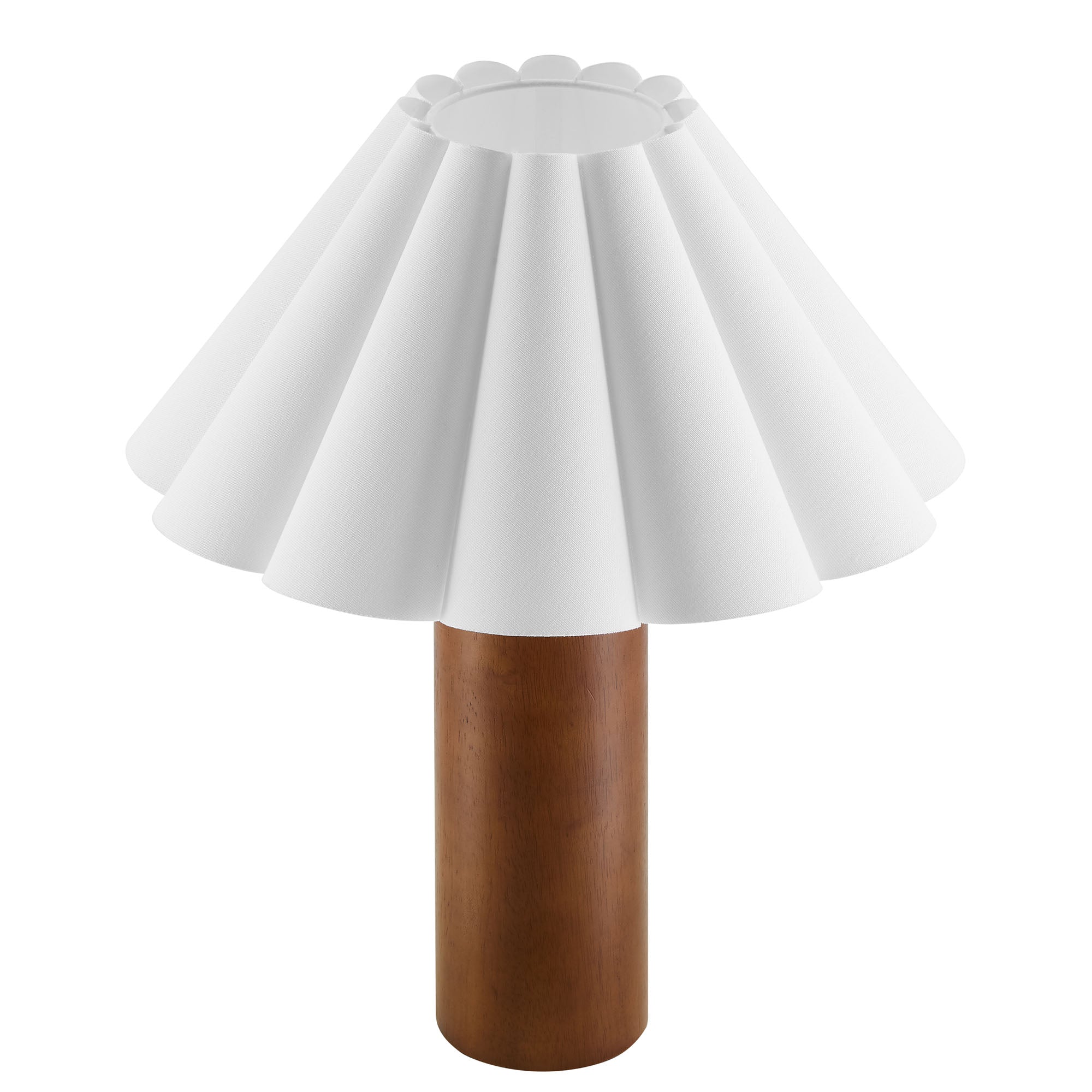 Flora Wood Table Lamp With Pleated Petal Shade by Modway - Best Buy Furniture